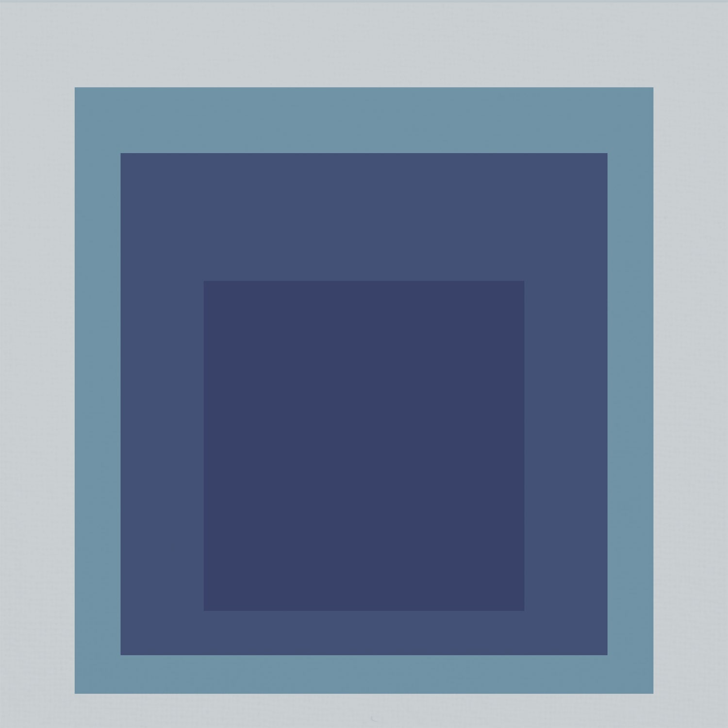 Josef Albers Inspired 'Tide' Giclee Print: Mid - Century Modern Art, Mint Blue - 9ArtPrints