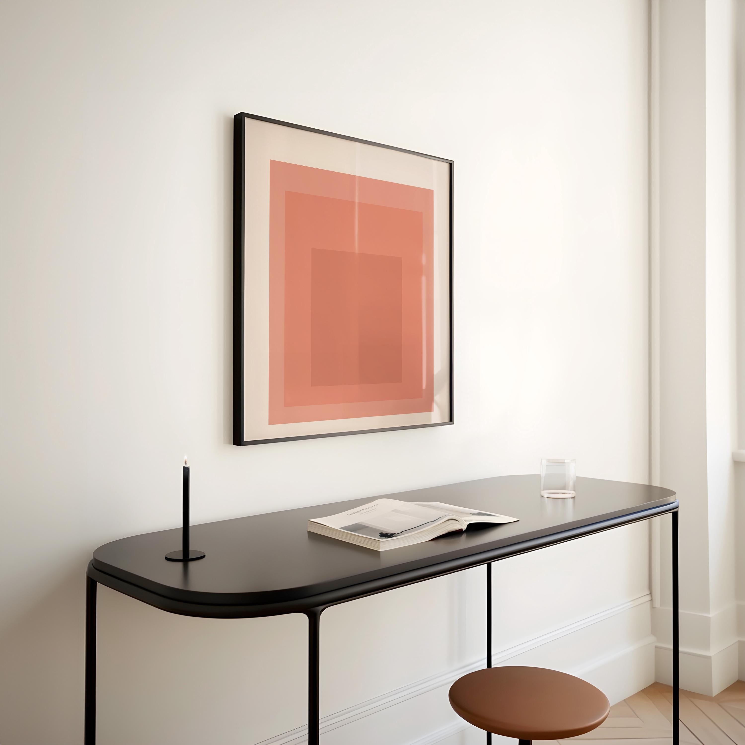 Josef Albers Inspired ‘Tiger Lily’ Giclée Print: Mid - Century Modern Square Art (1x1) - 9ArtPrints