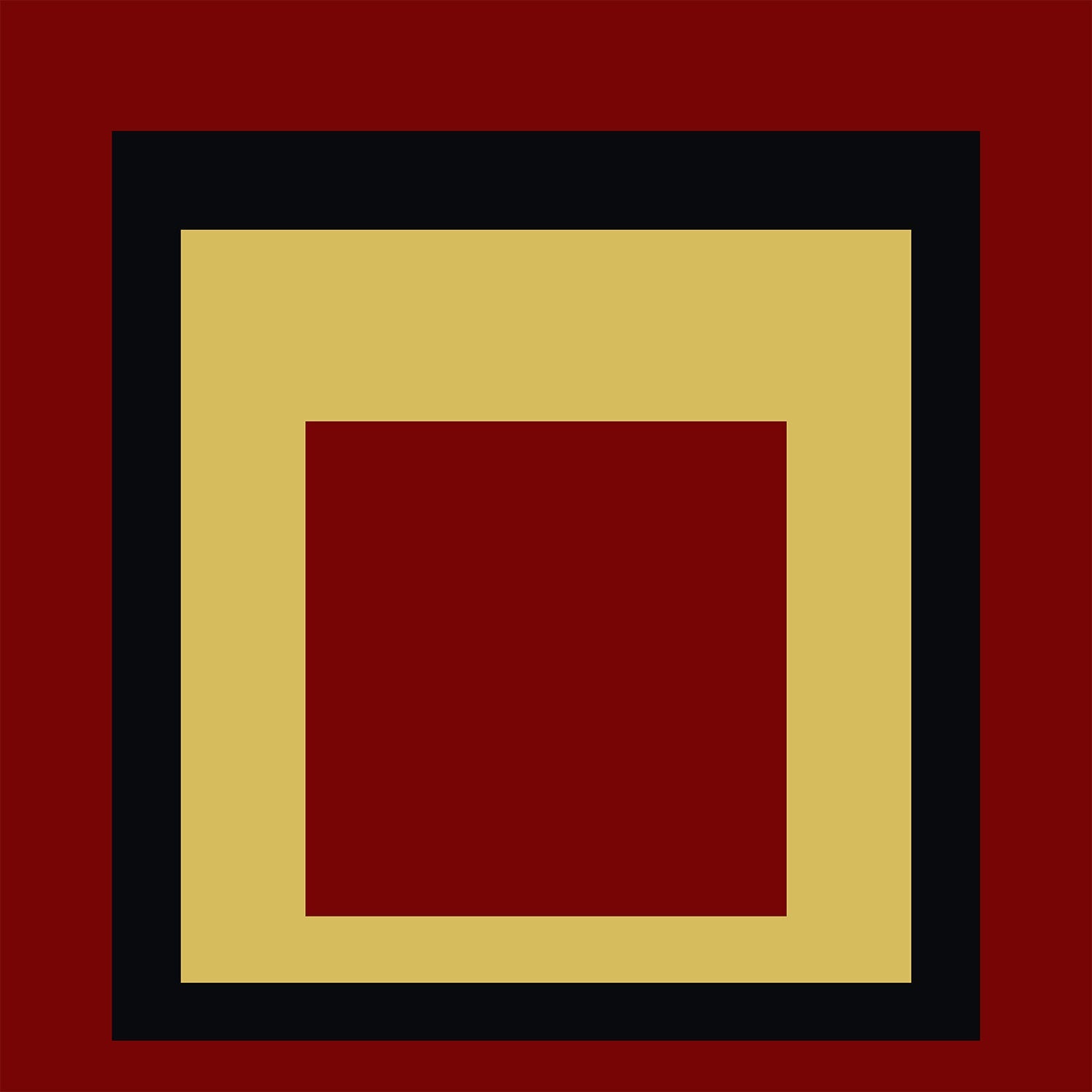 Josef Albers inspired 'Uber Alles' Giclee Print: Mid - Century Modern Homage to the Square - 9ArtPrints