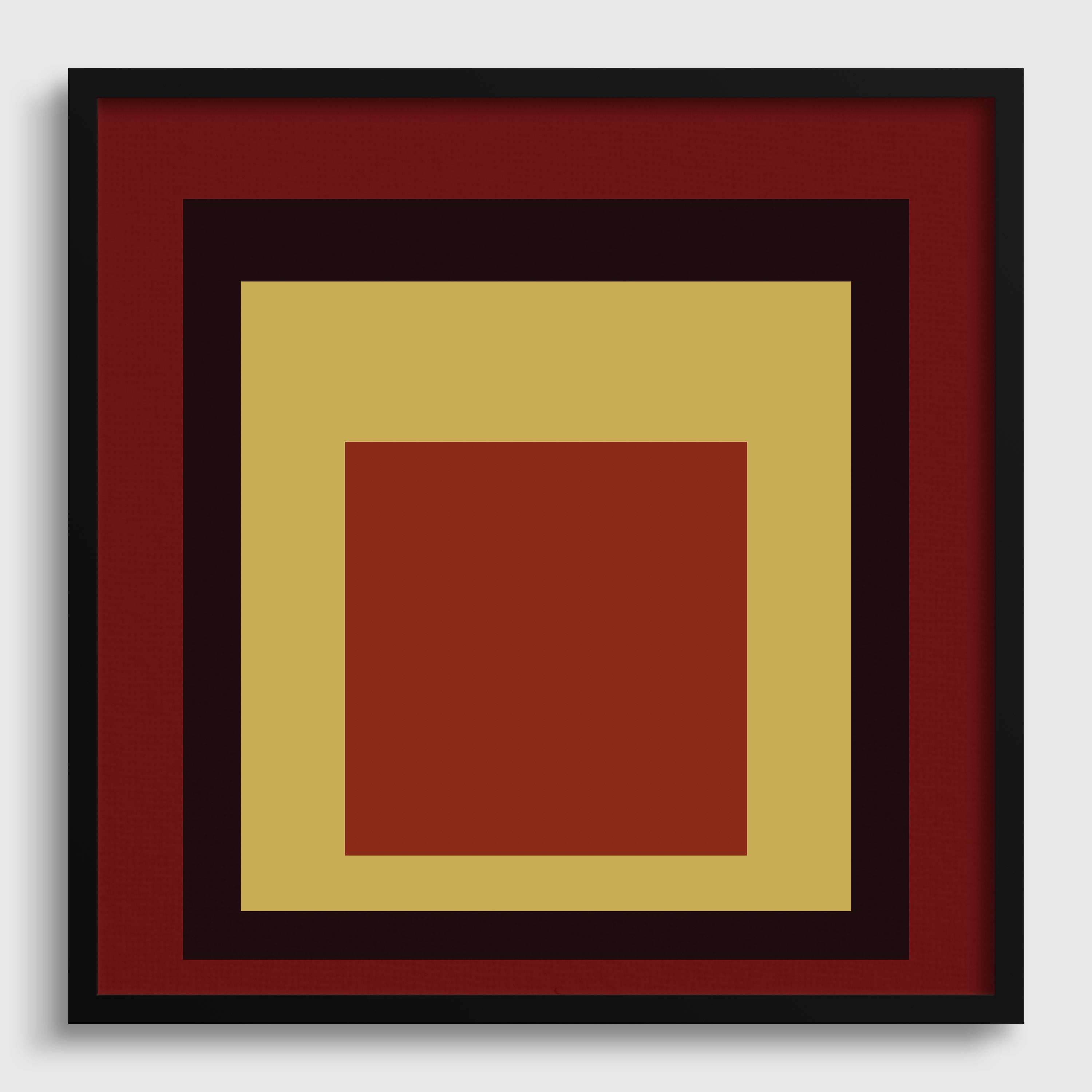 Josef Albers inspired 'Uber Alles' Giclée Print: Mid - Century Modern Homage to the Square - 9ArtPrints