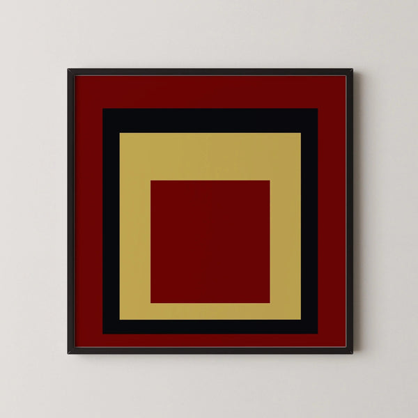 Uber Alles — Homage to the Square | Mid-Century Modern Art Print