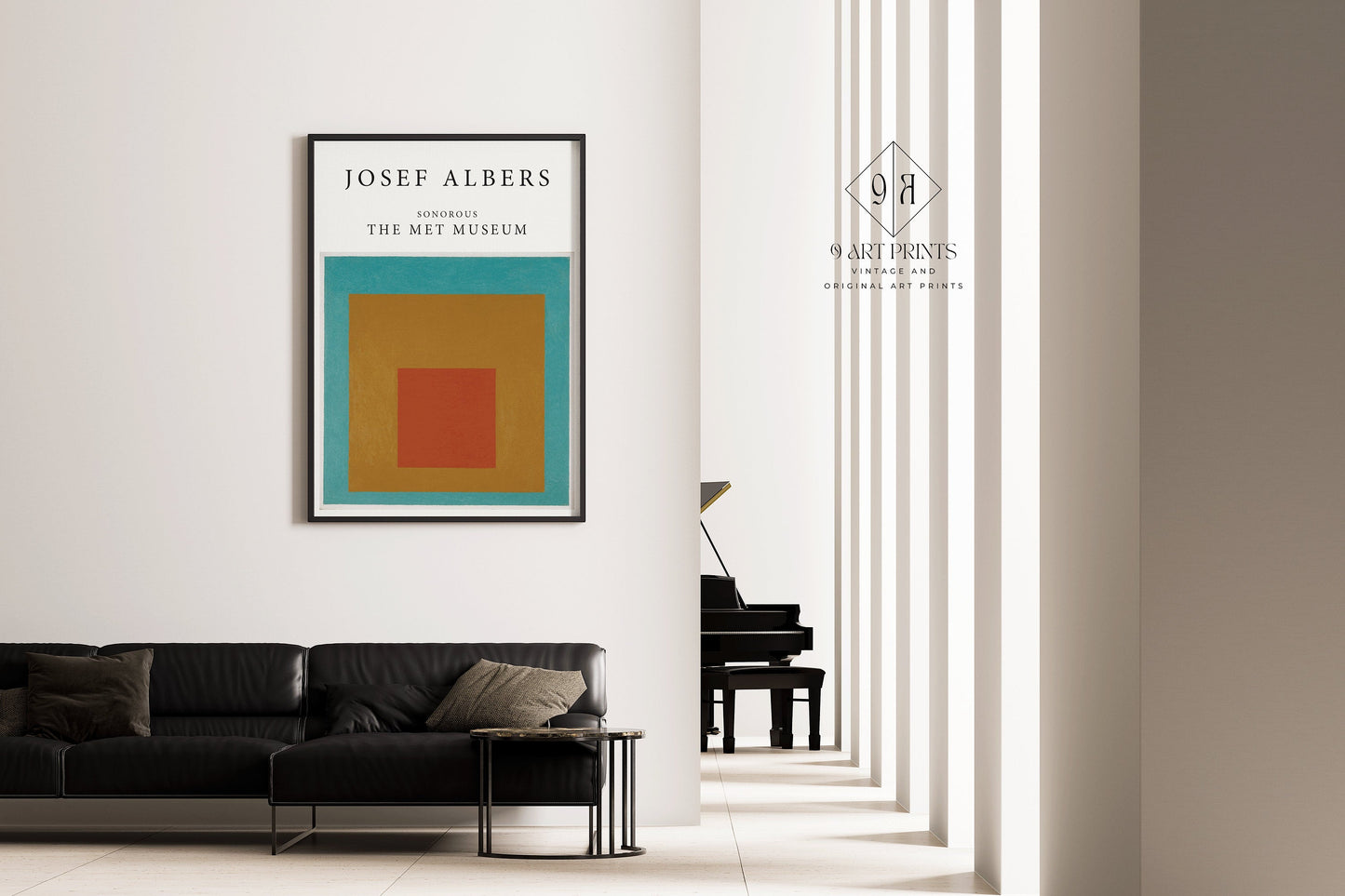 Josef Albers - Sonorous | Homage to the Square Series Famous Abstract Modern Art (available framed or unframed) - 9ArtPrints