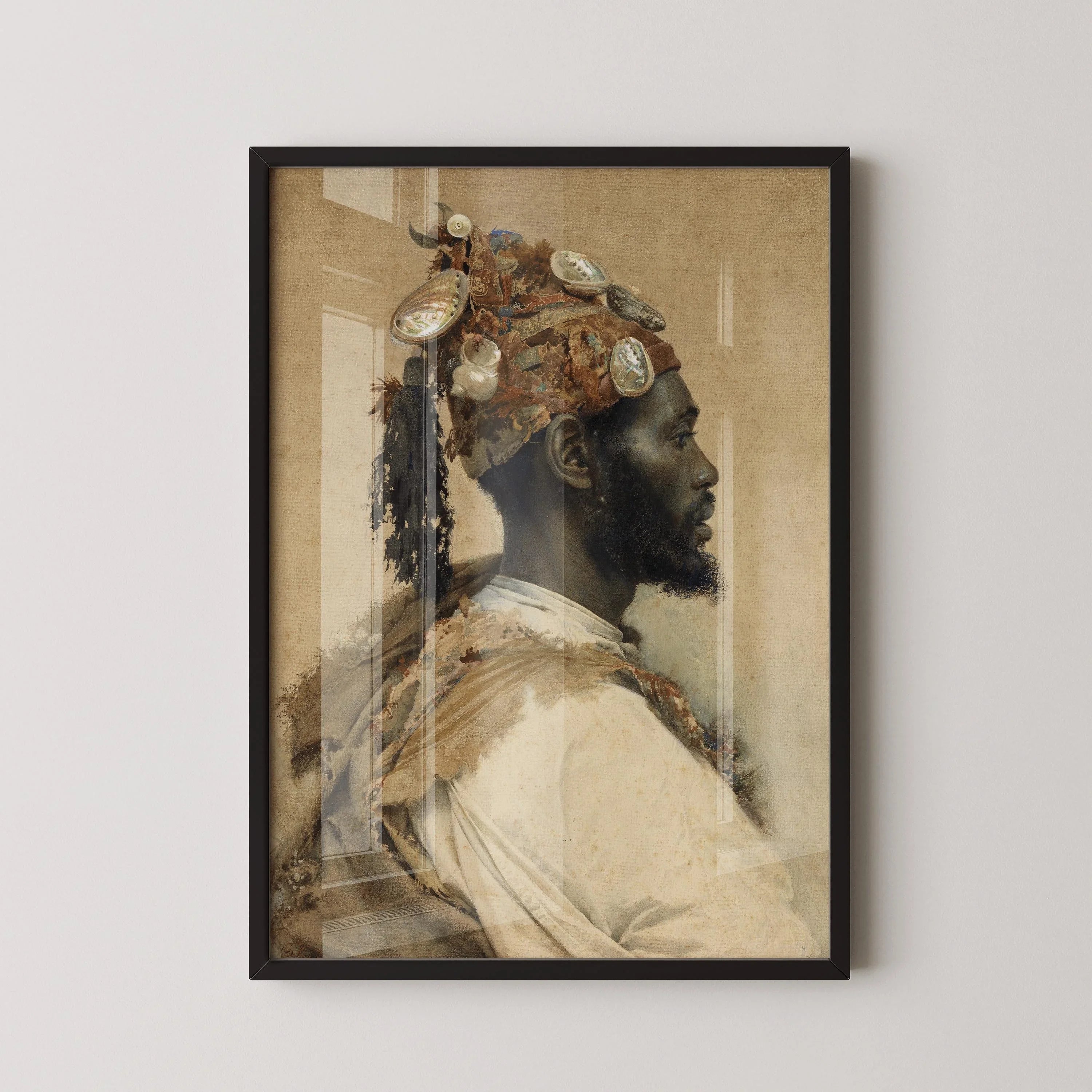 Josep Tapir√≥ Bar√≥ - Moorish Man 2 | Famous Orientalist Art (available handframed or unframed) - 9ArtPrints