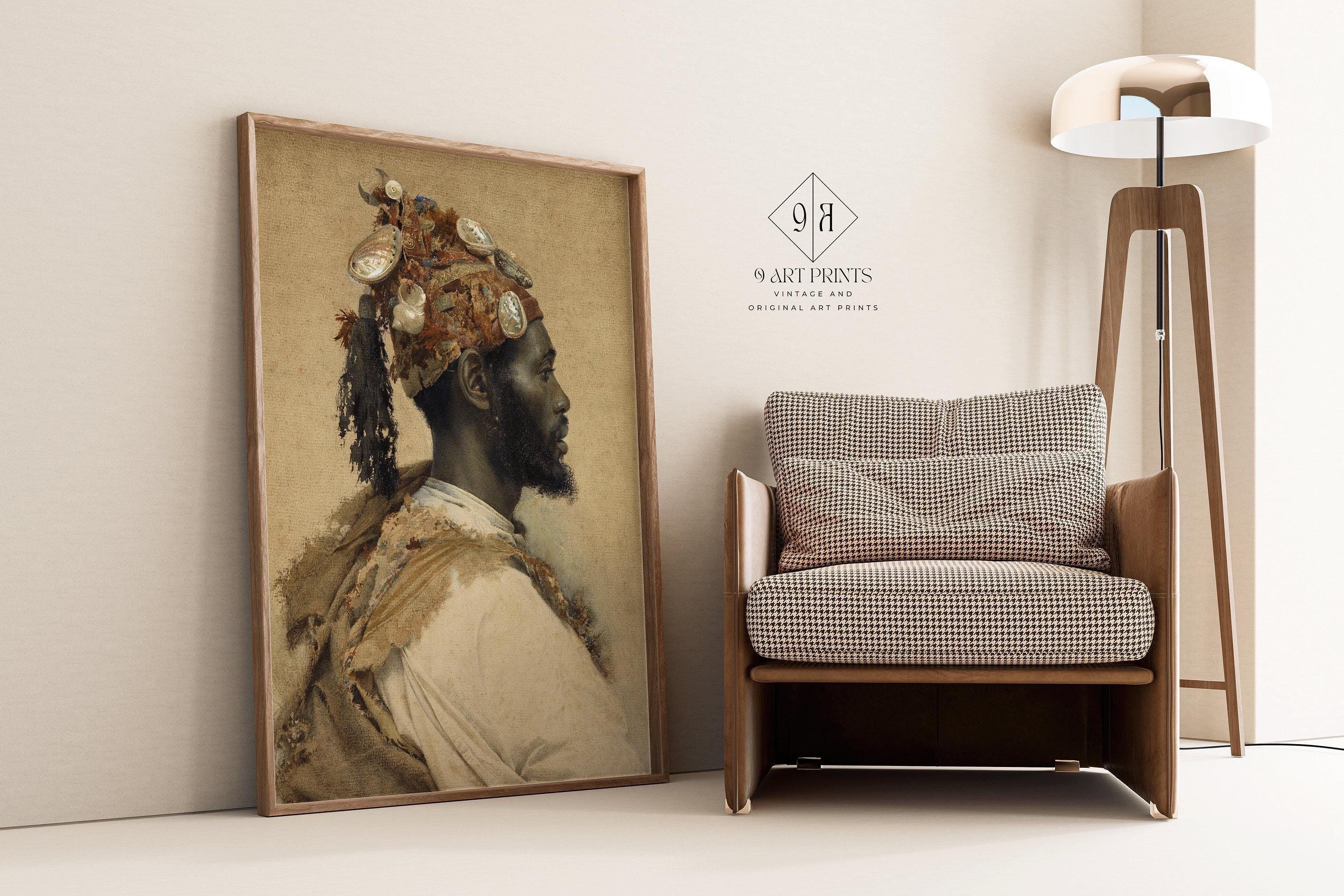 Josep Tapir√≥ Bar√≥ - Moorish Man 2 | Famous Orientalist Art (available handframed or unframed) - 9ArtPrints