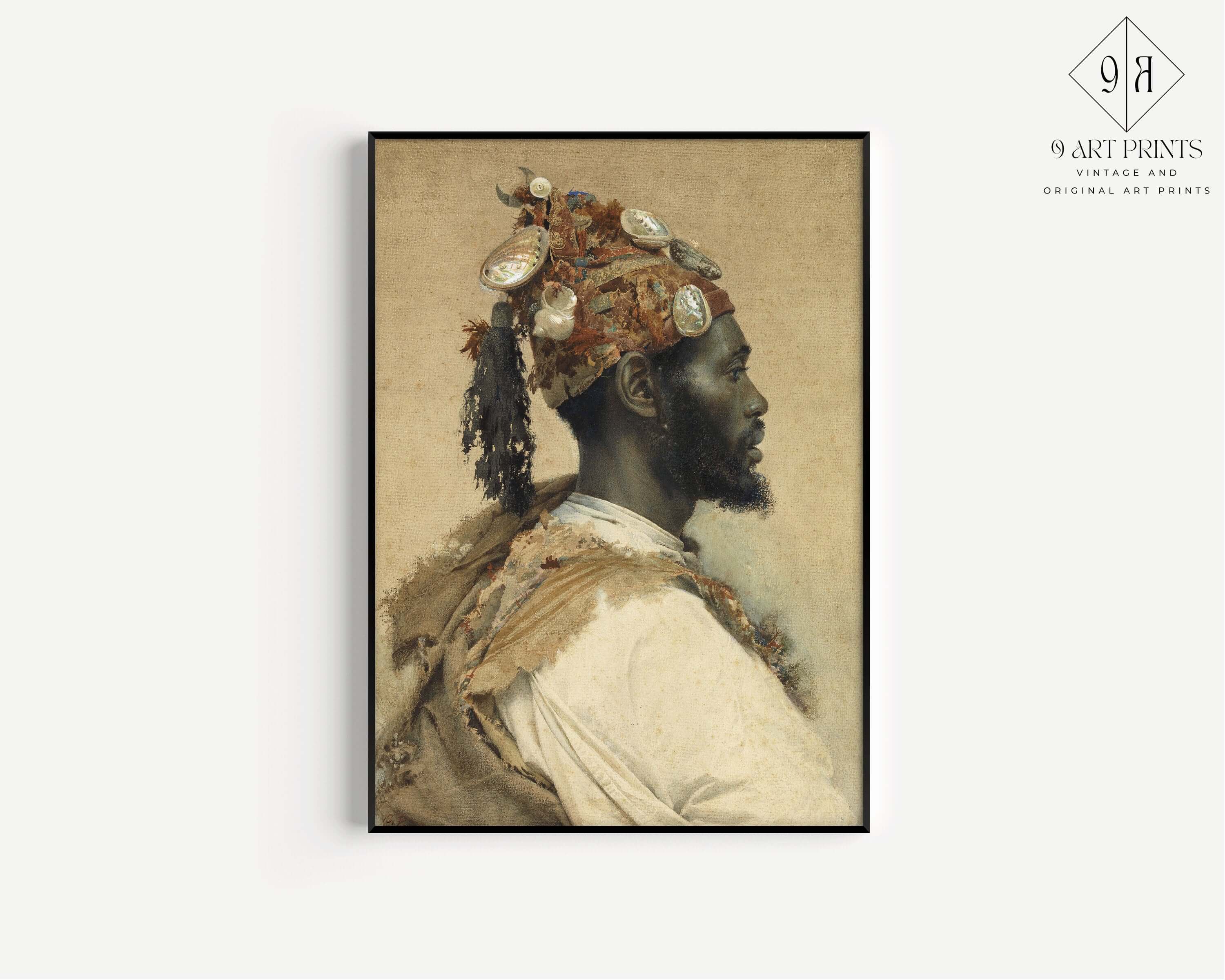 Josep Tapiró Baró - Moorish Man 2 | Famous Orientalist Art (available framed or unframed) - 9ArtPrints