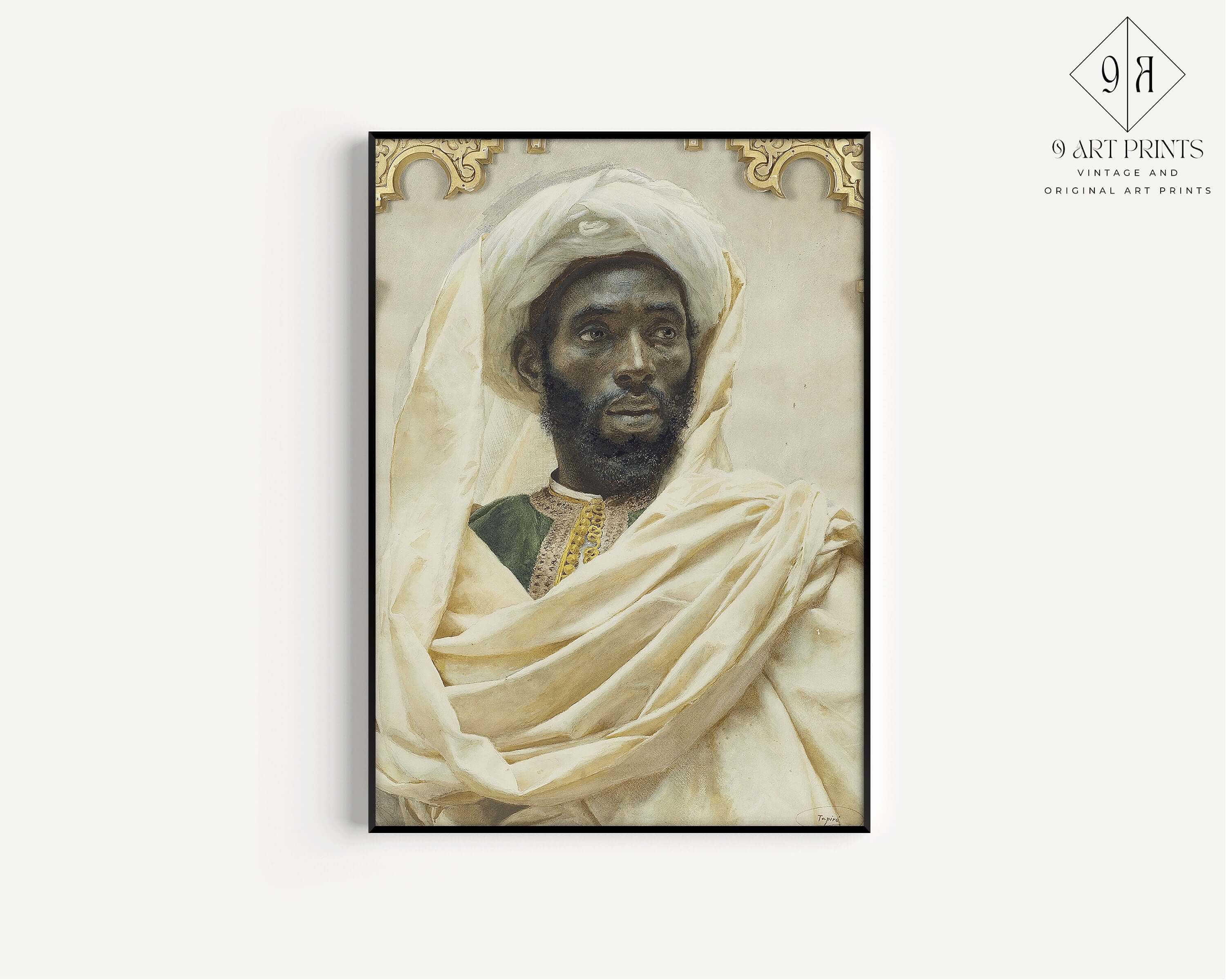 Josep Tapiró Baró - Moorish Man | Famous Orientalist Art (available framed or unframed) - 9ArtPrints