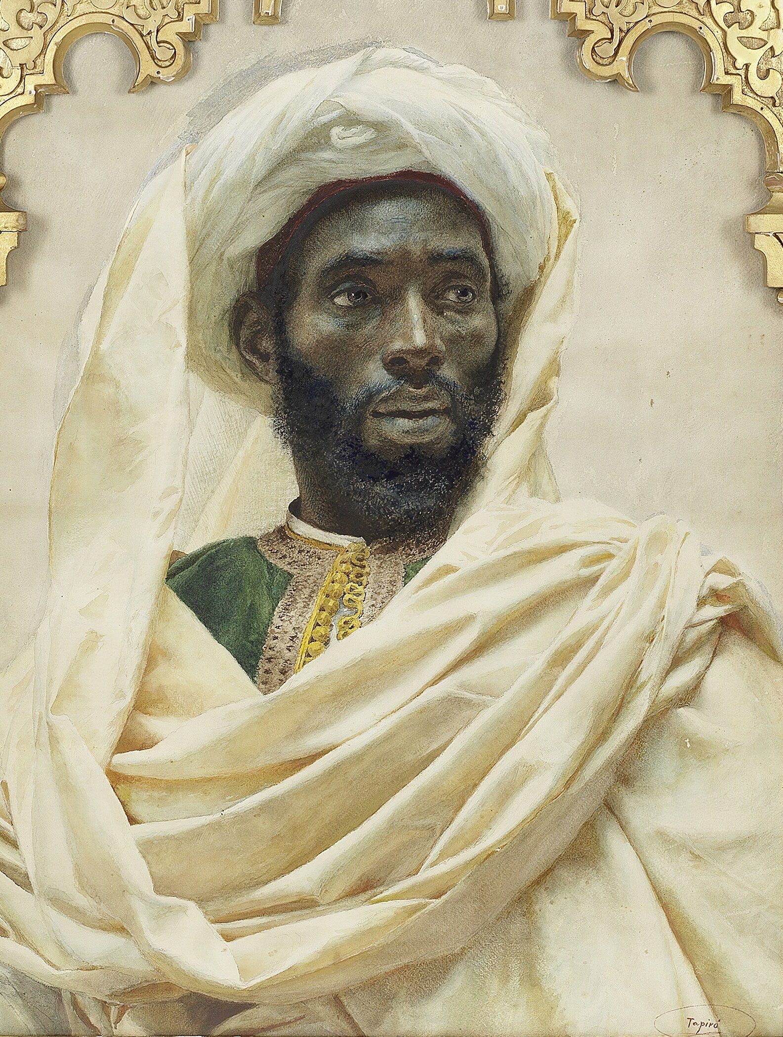 Josep Tapiró Baró — Moorish Man | Orientalist Portrait Print - 9ArtPrints