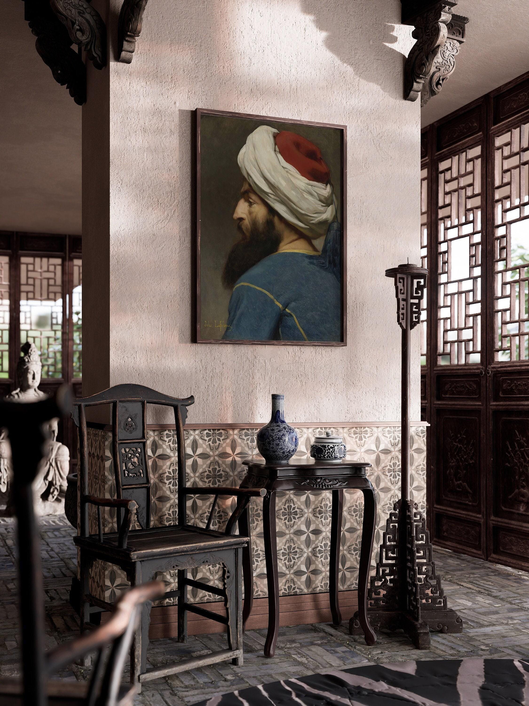 Jules Joseph Lefebvre - Portrait of an Ottoman | Orientalist Art (available handframed or unframed) - 9ArtPrints