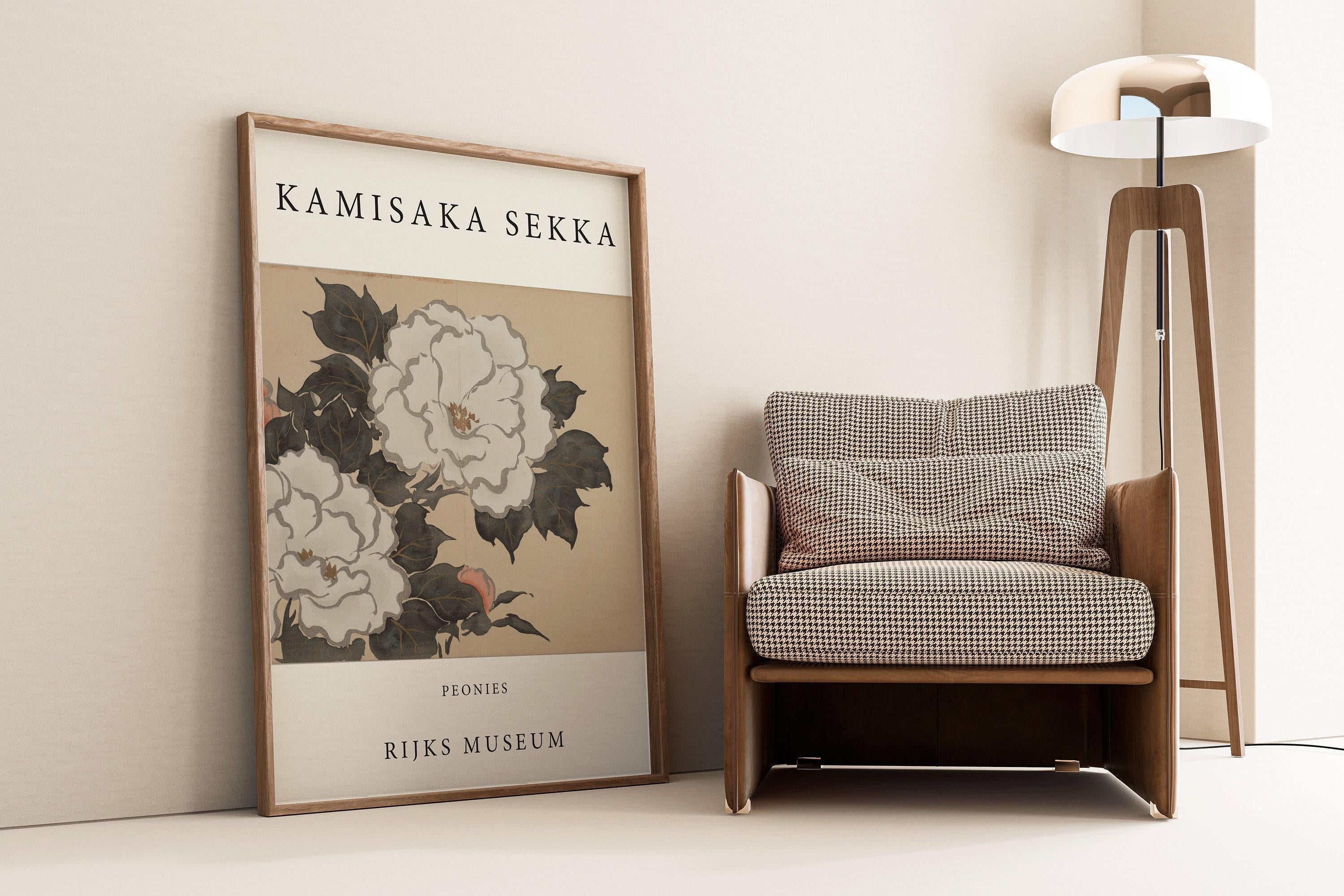 Kamisaka Sekka - Peonies | PREMIUM GICLÉE PRINT | Vintage Japanese Woodblock Art (available handframed or unframed) - 9ArtPrints