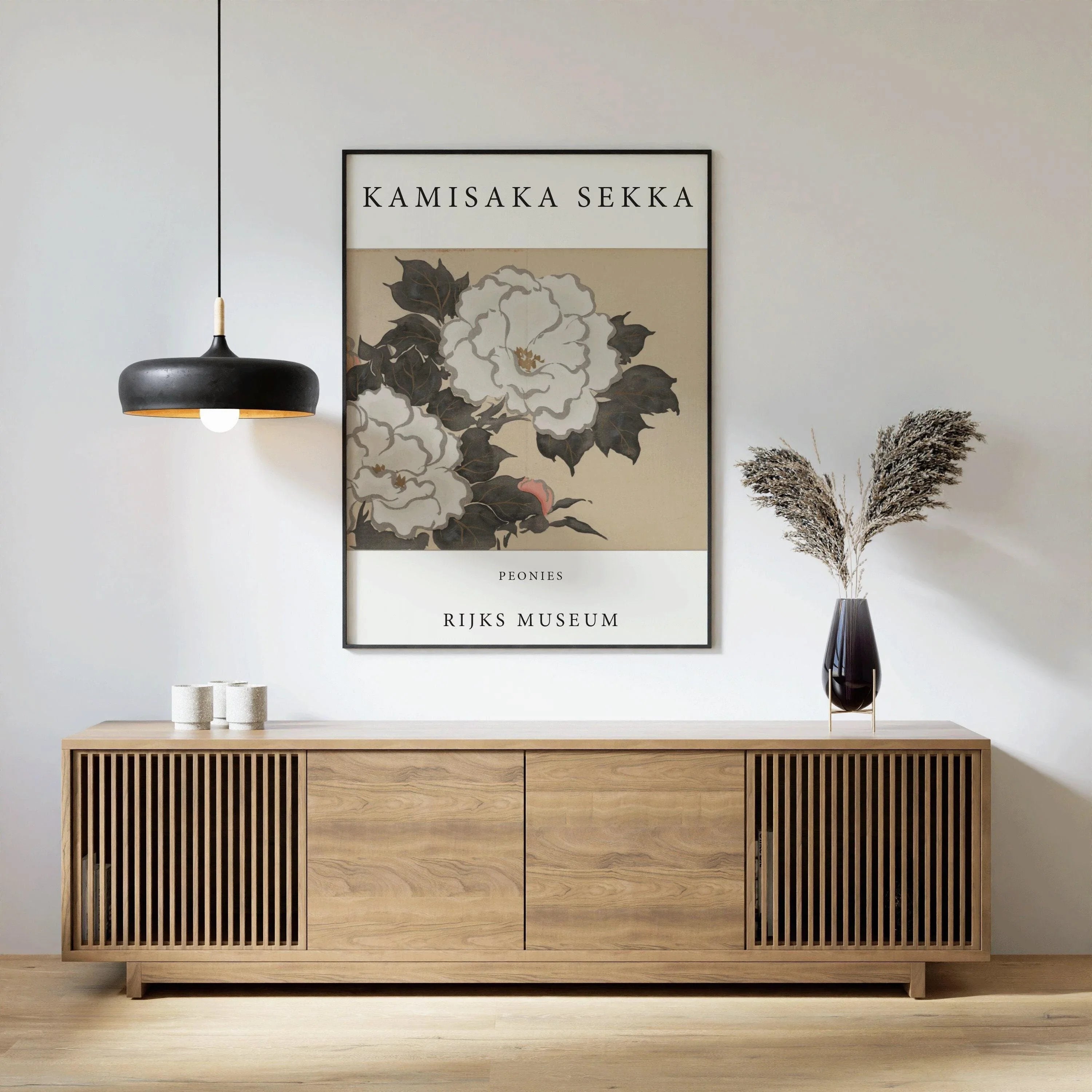 Kamisaka Sekka Peonies Print: Vintage Japanese Woodblock Art - 9ArtPrints