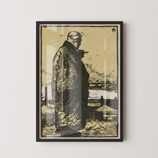 Kanae Yamamoto — The Fisherman | Sosaku-hanga Print