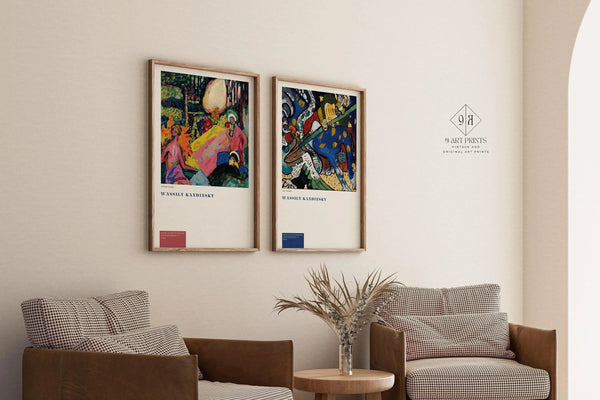 Wassily Kandinsky — Statement Duo | Weisser Klang & St. George | Abstract Art Print