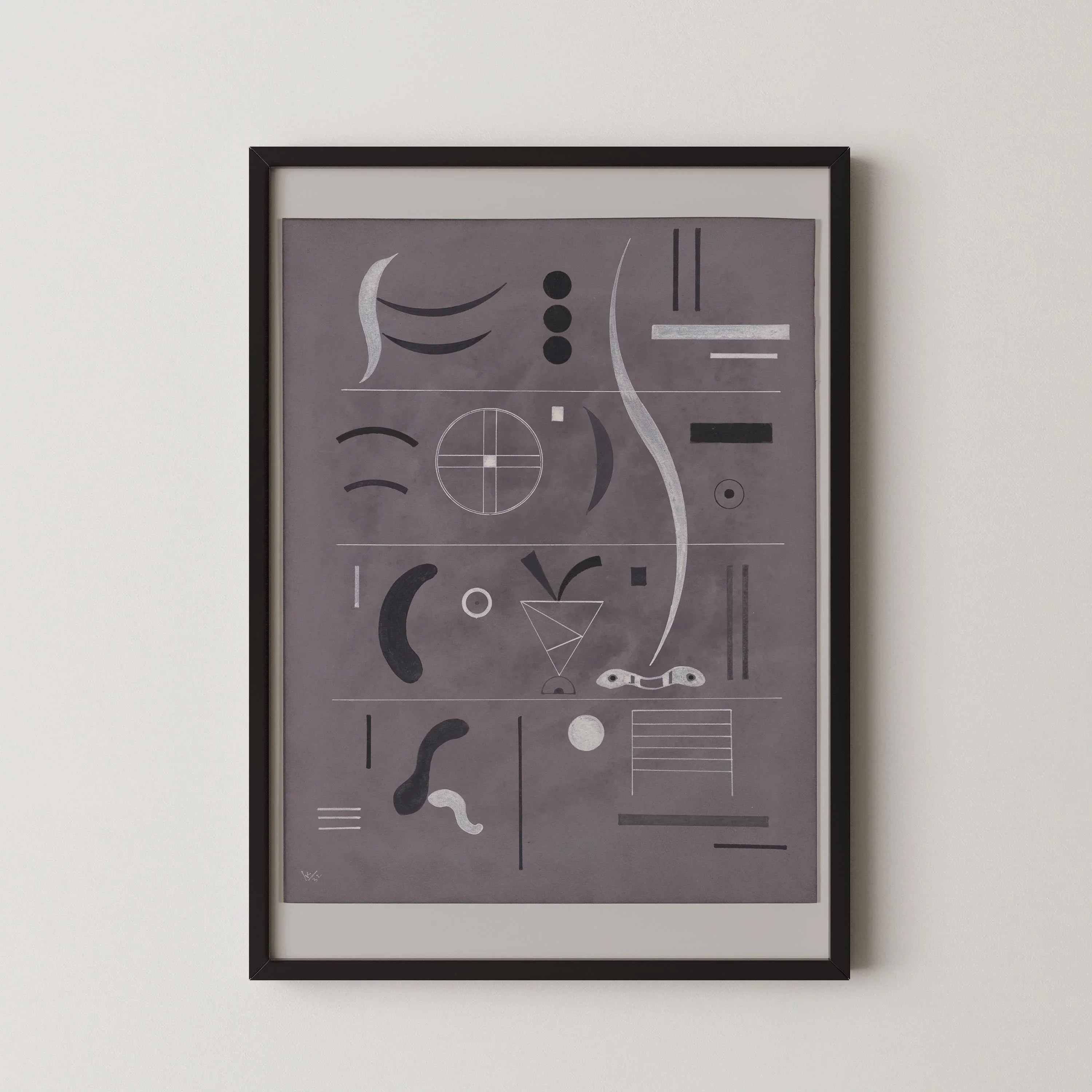 Kandinsky Bauhaus Art Print: Mid - Century Modern Giclee on German Etching Paper - 9ArtPrints