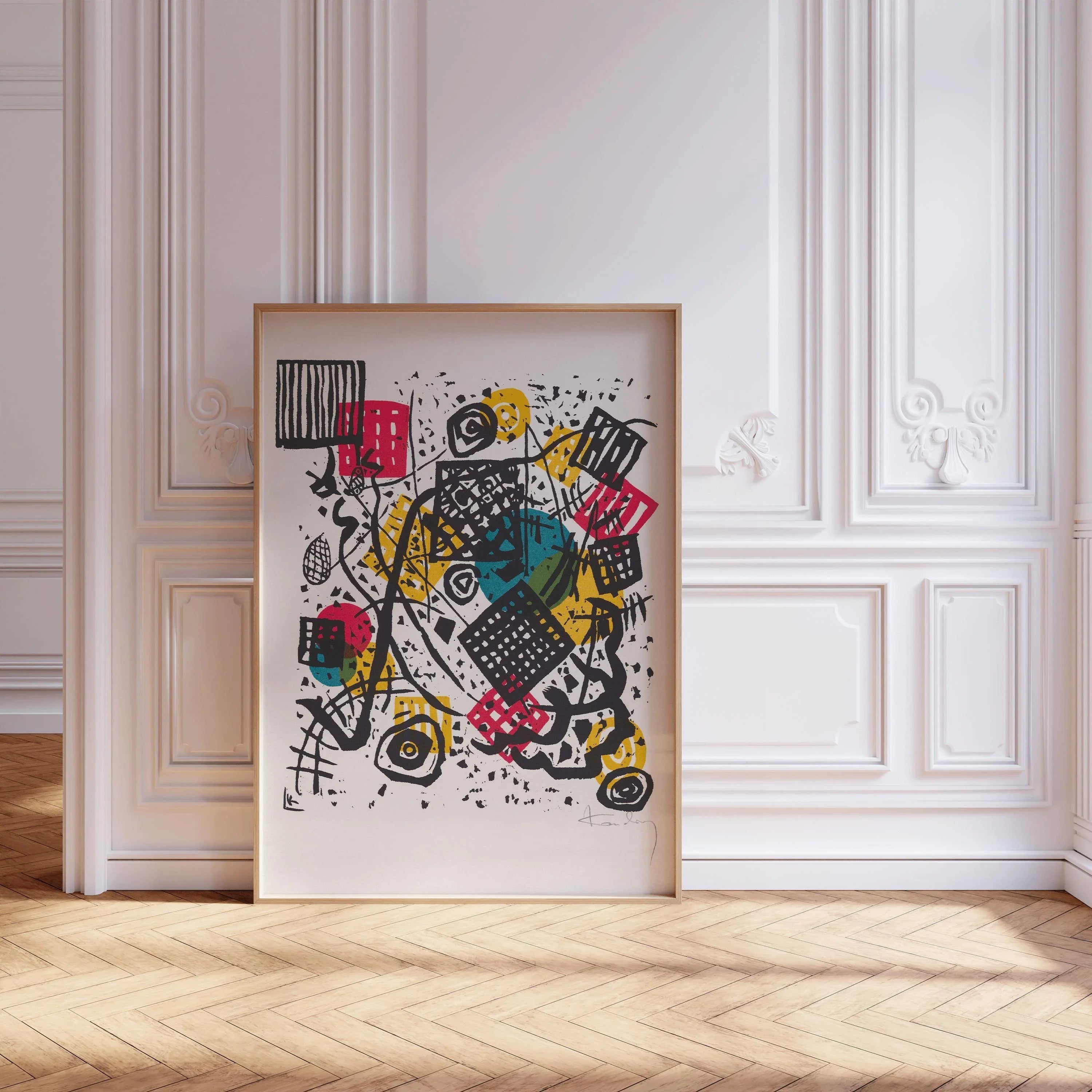 Kandinsky Bauhaus Art Print: Small Worlds V, Mid - Century Modern (Giclee) - 9ArtPrints