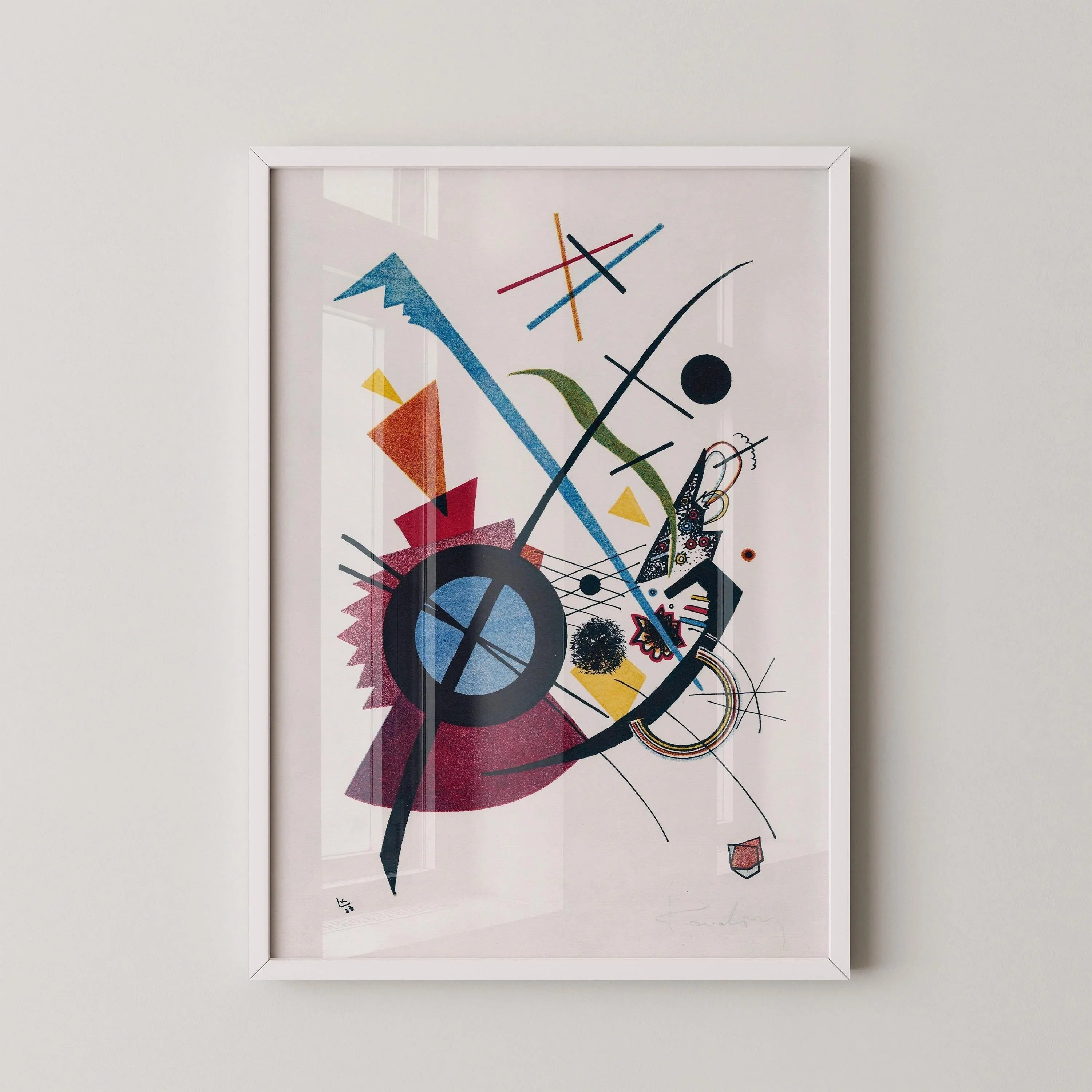 Kandinsky Bauhaus Art Print: Violet Abstract Giclee - 9ArtPrints