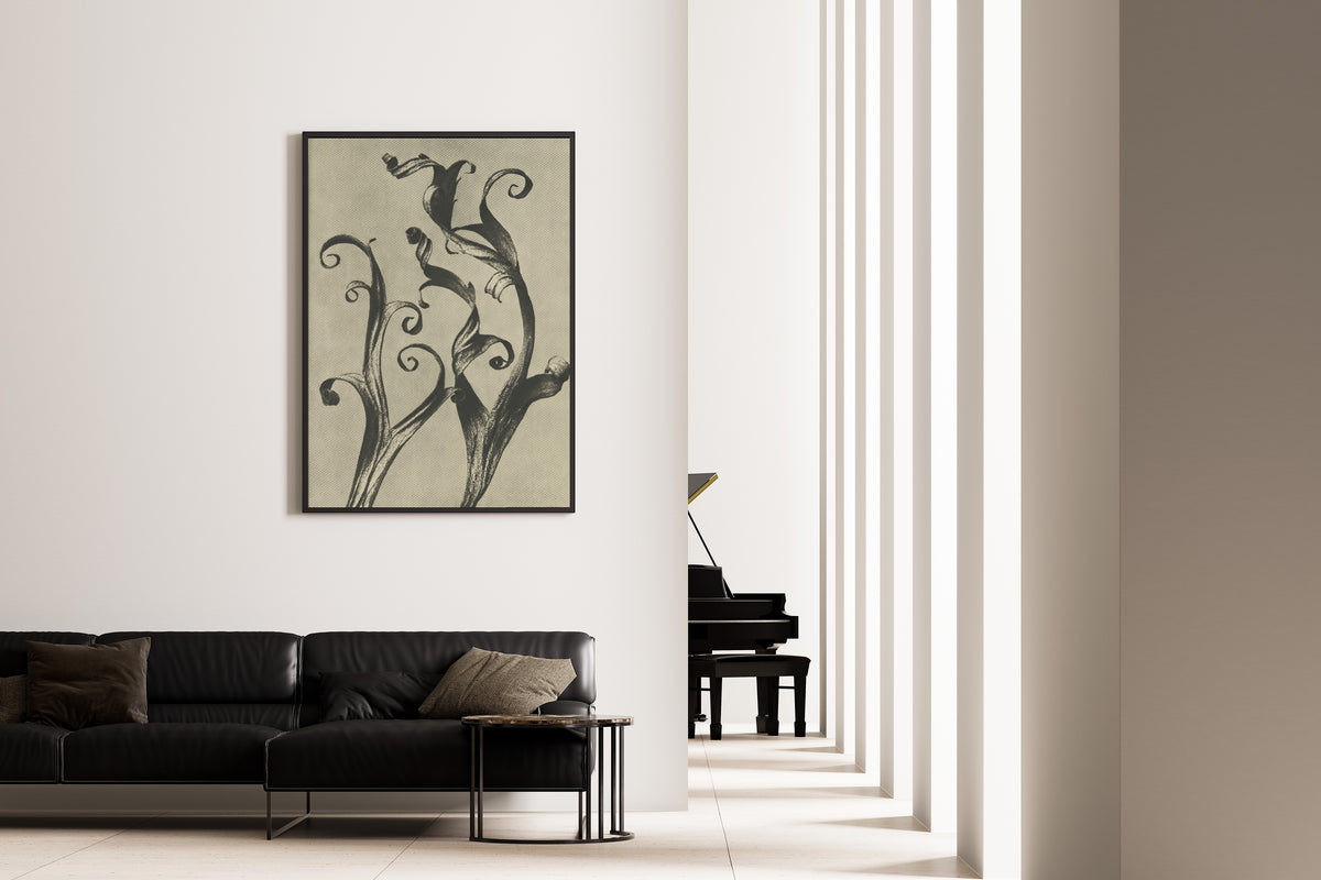 Karl Blossfeldt — Delphinium | Botanical Photograph Print