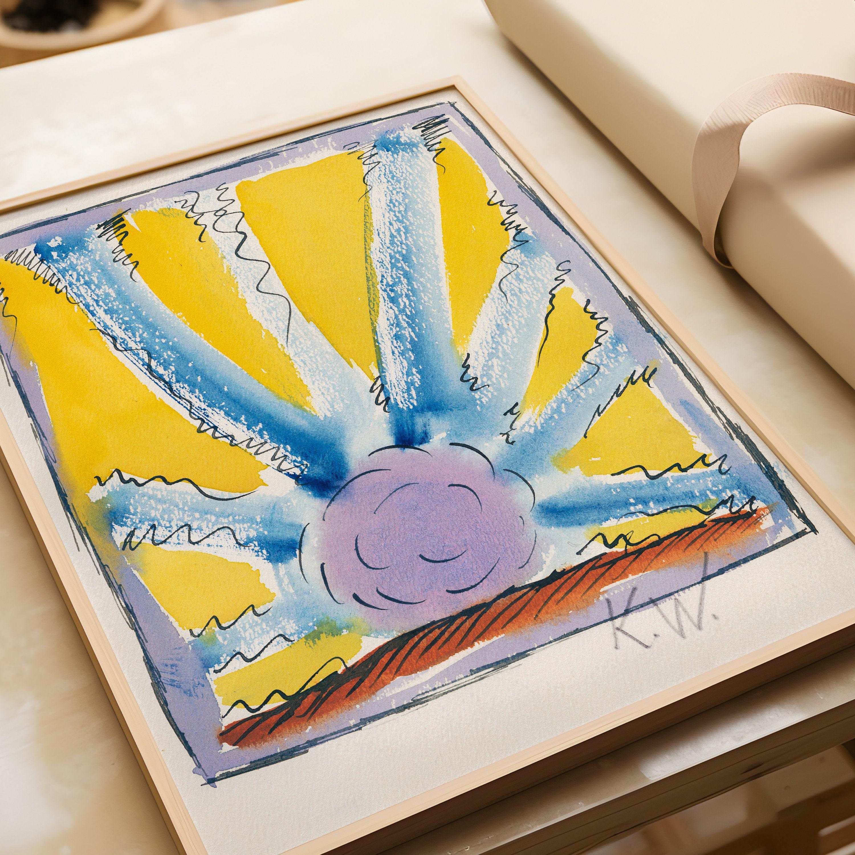 Karl Wiener Abstract Art Print: Colorful Modern Wall Decor - 9ArtPrints