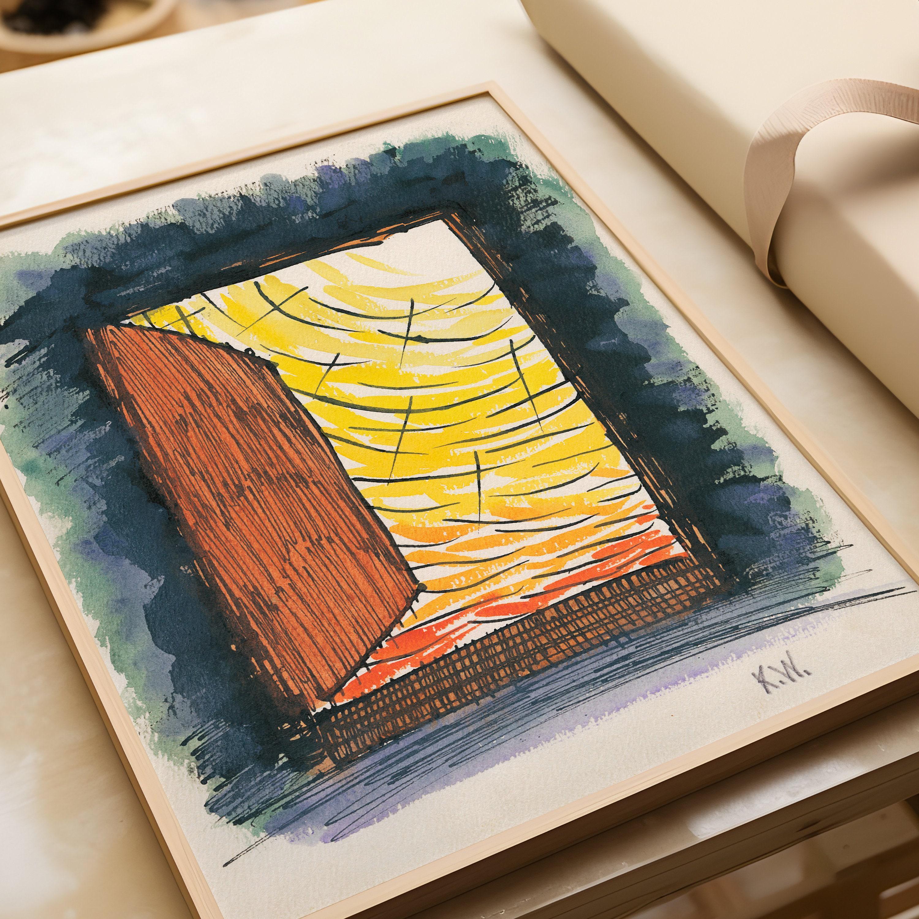 Karl Wiener Abstract Art Print: From My Life No. 13 (Handframed or Unframed) - 9ArtPrints