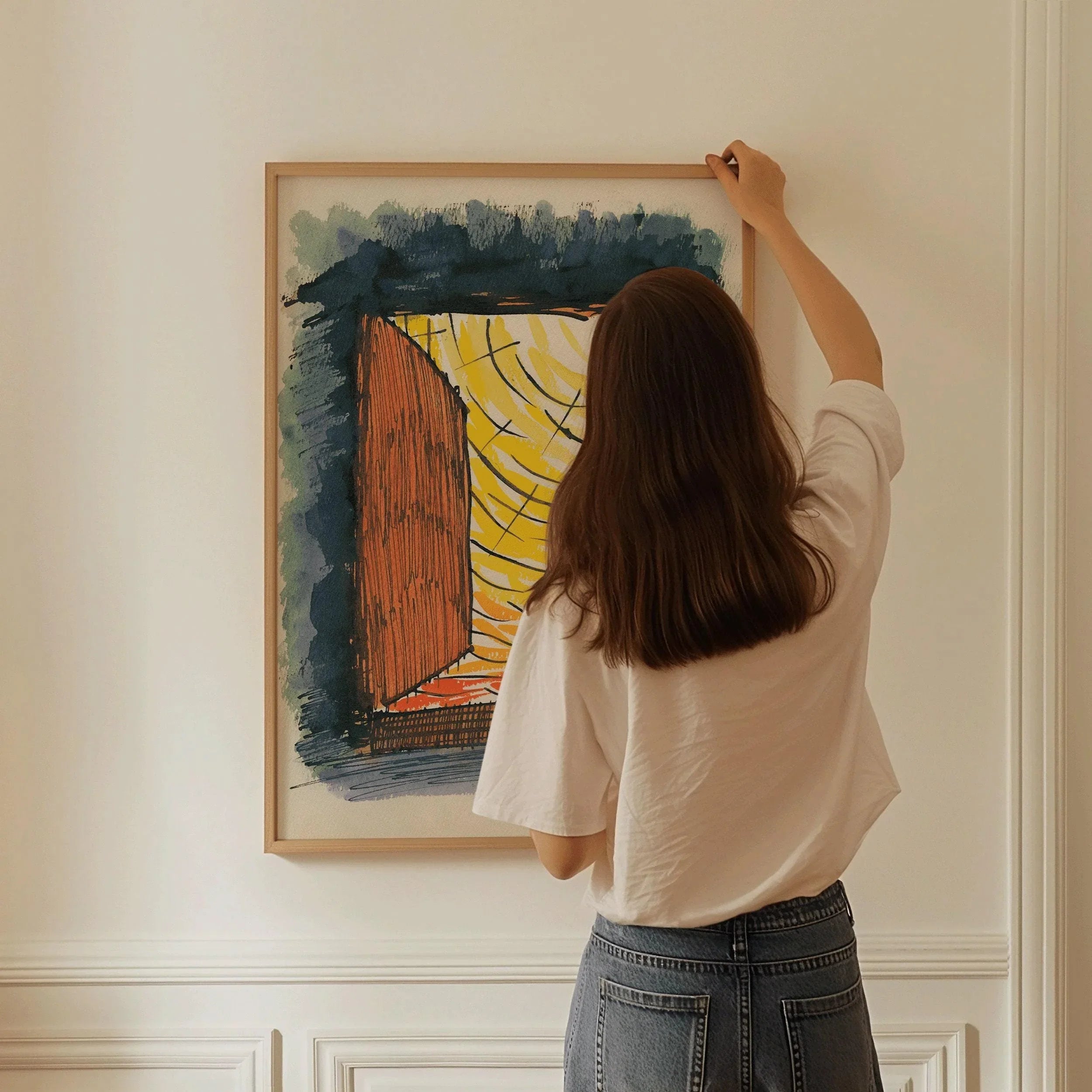 Karl Wiener Abstract Art Print: From My Life No. 13 (Handframed or Unframed) - 9ArtPrints