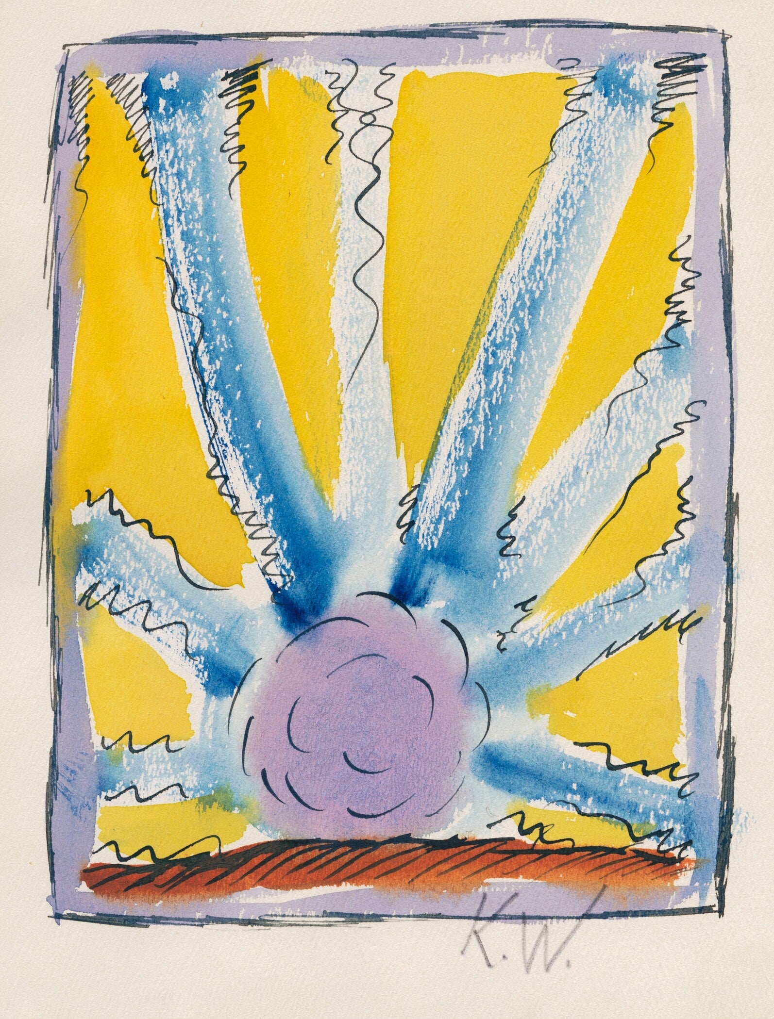 Karl Wiener — From My Life No. 14 | Modernist Abstract Print - 9ArtPrints