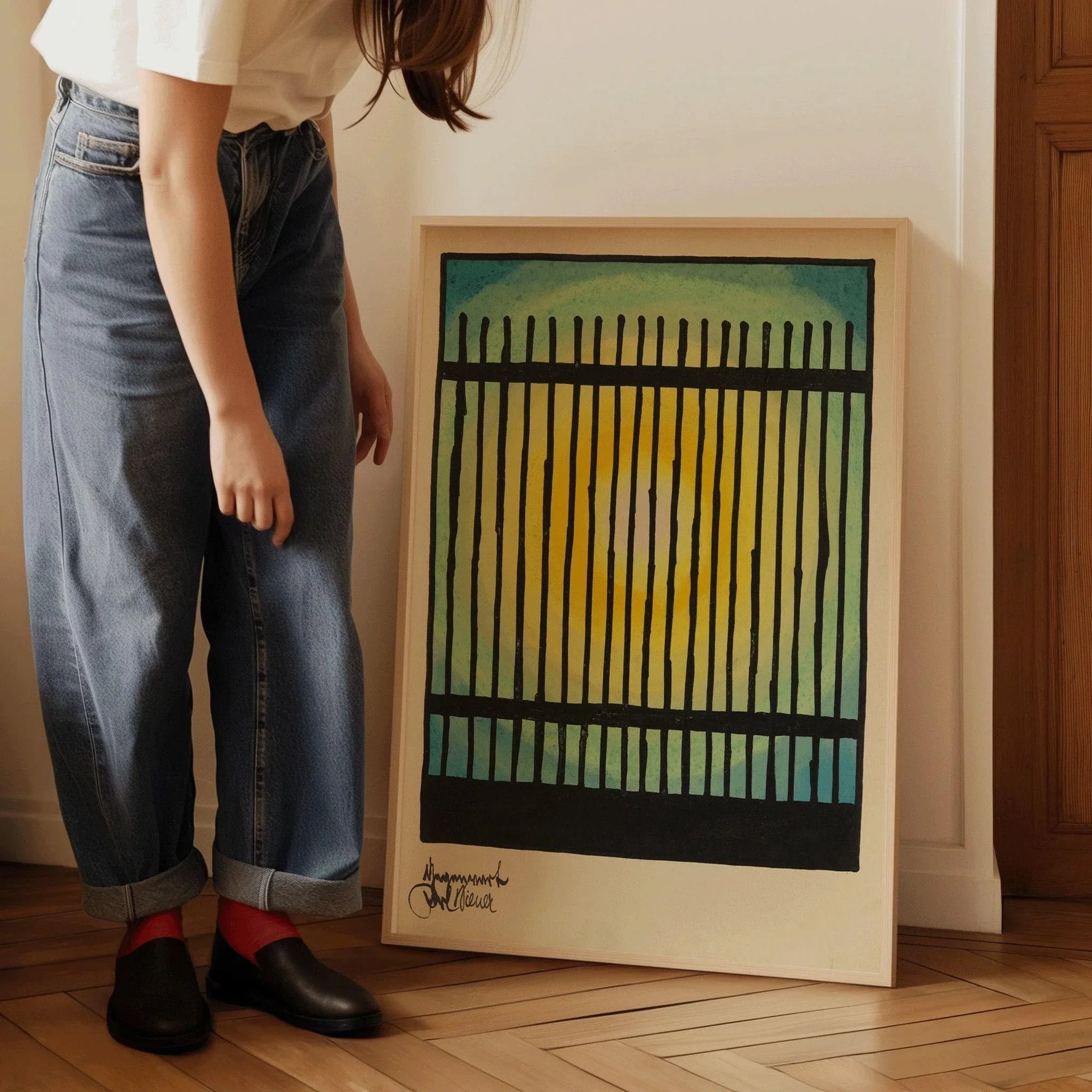 Karl Wiener - Gegenwart (The Present) | Modern Abstract Art (available handframed or unframed) - 9ArtPrints