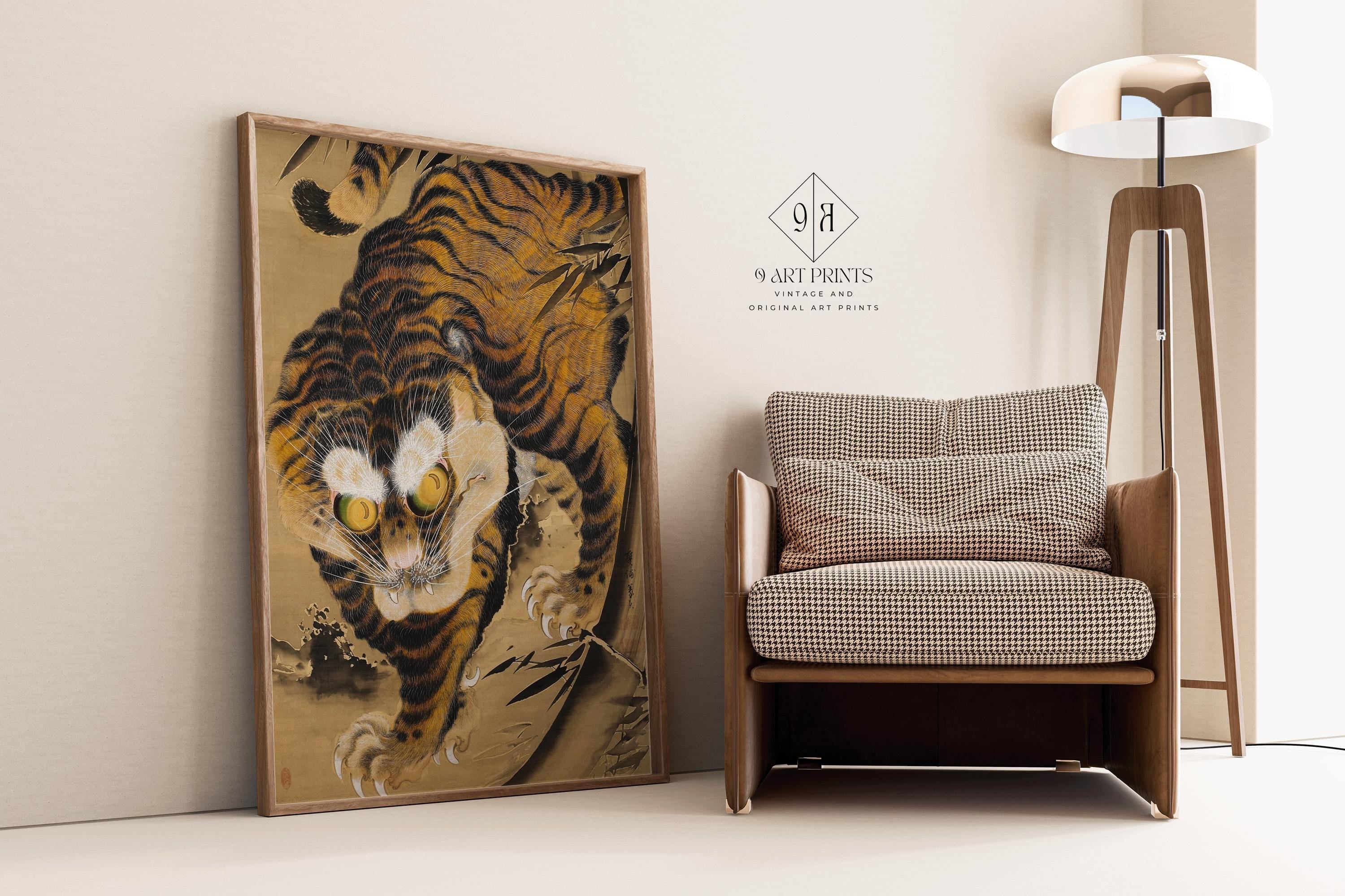 Katayama Yokoku – Tiger | PREMIUM GICLÉE PRINT | Iconic Vintage Japanese Woodblock Art (available framed) - 9ArtPrints