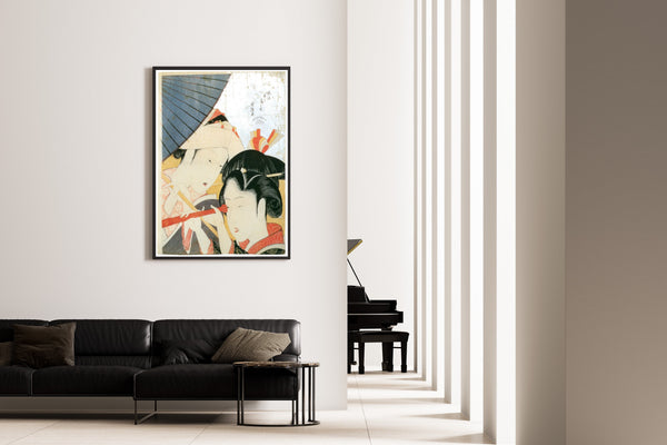 Katsushika Hokusai — Telescope | Japanese Woodblock Print (Ukiyo-e)