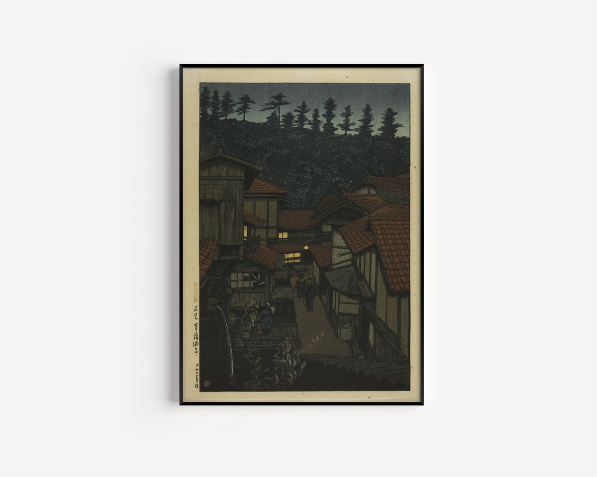 Kawase Hasui — Arifuku Spa, Iwami | Japanese Woodblock Print (Shin Hanga) - 9ArtPrints