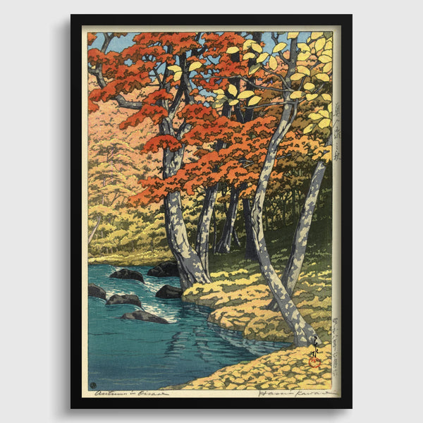 Kawase Hasui — Autumn Forest Print: Japanese Woodcut Art