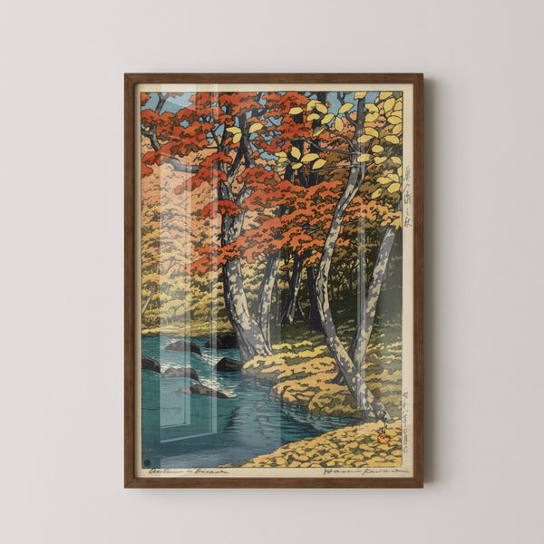 Kawase Hasui — Autumn Forest Print: Japanese Woodcut Art