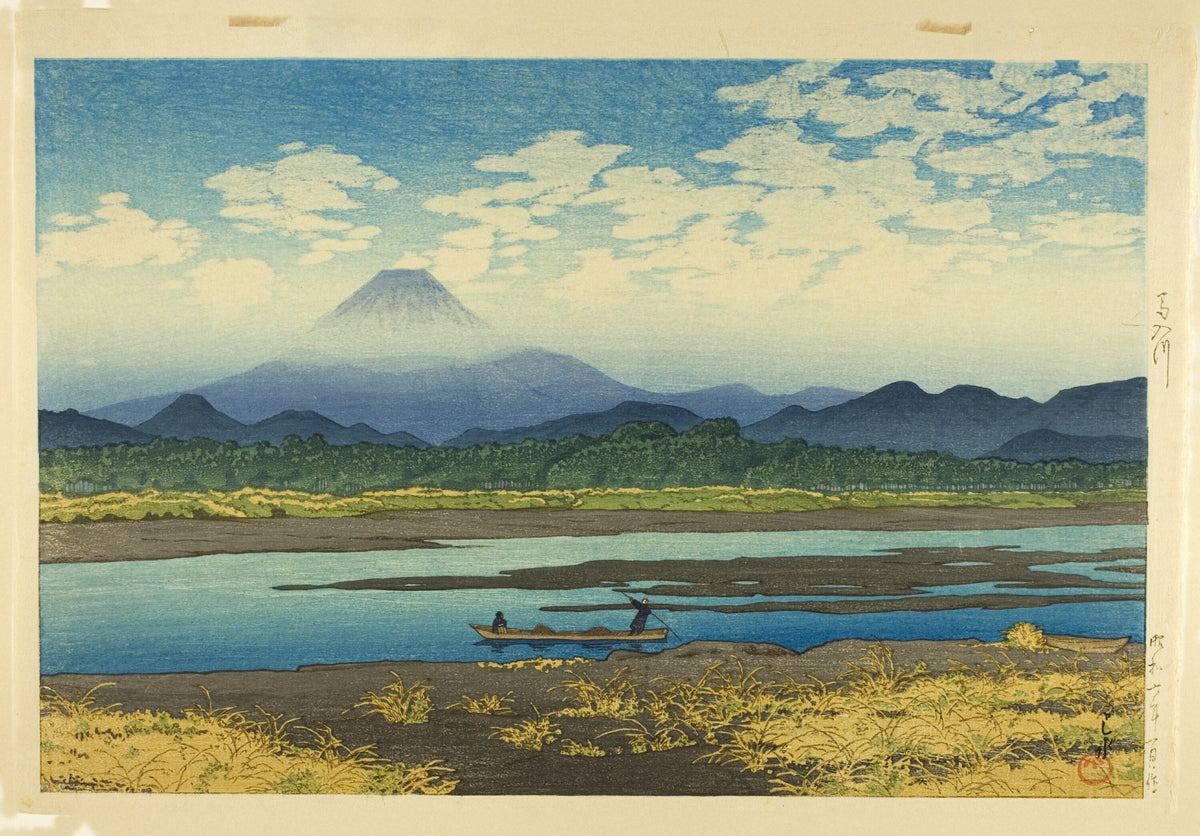 Kawase Hasui — Banyu River | Japanese Woodblock Print (Shin Hanga) - 9ArtPrints