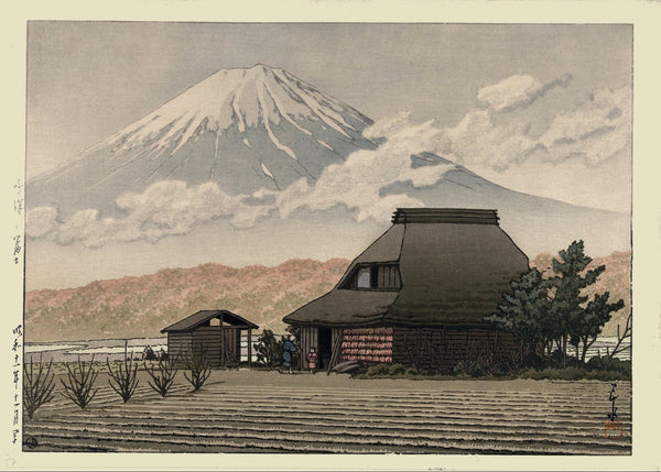 Kawase Hasui — Countryside at Narusawa: Japanese Woodblock Print (Shin Hanga)