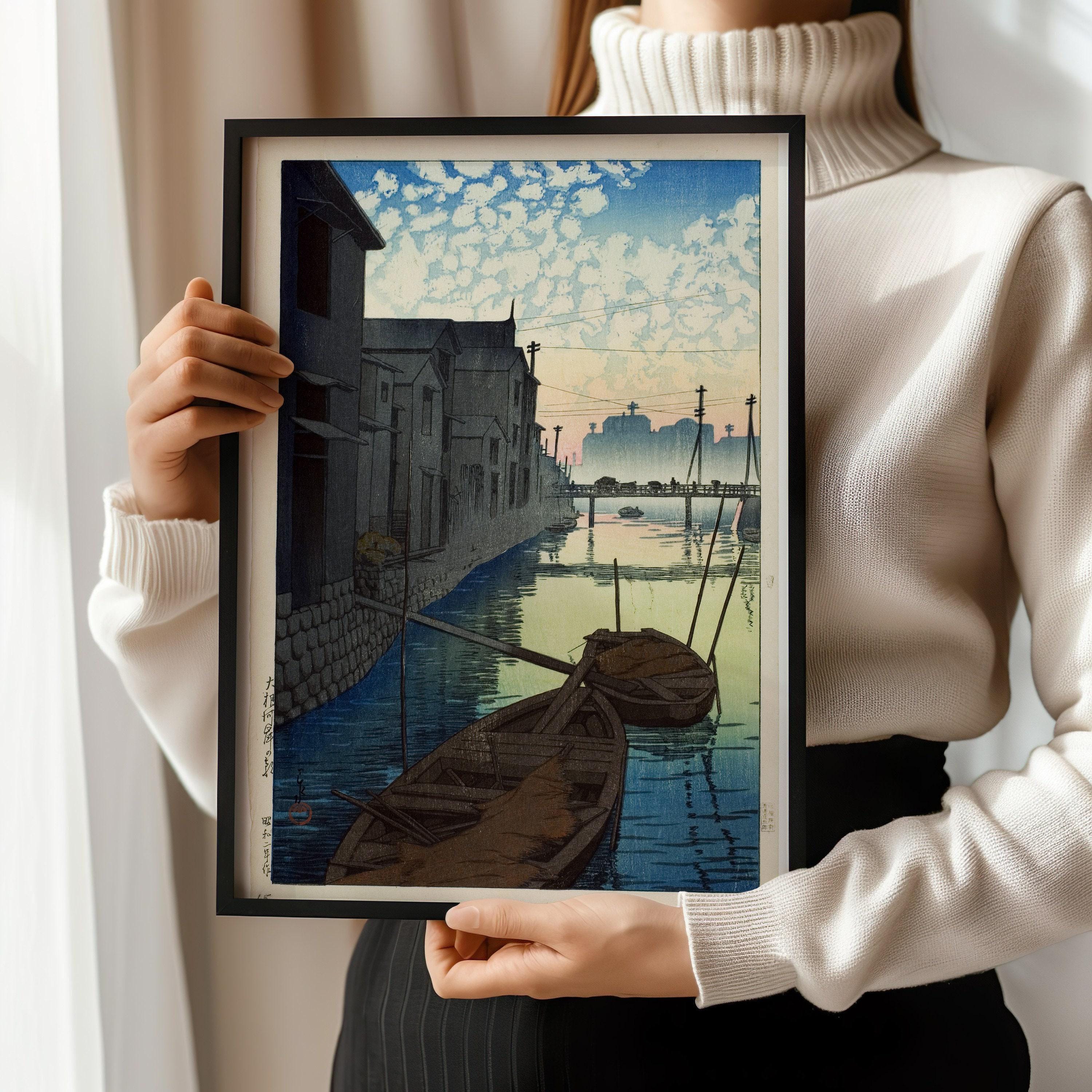 Kawase Hasui - Daikon Wharf Print: Vintage Japanese Ukiyo - e Woodblock Art - 9ArtPrints