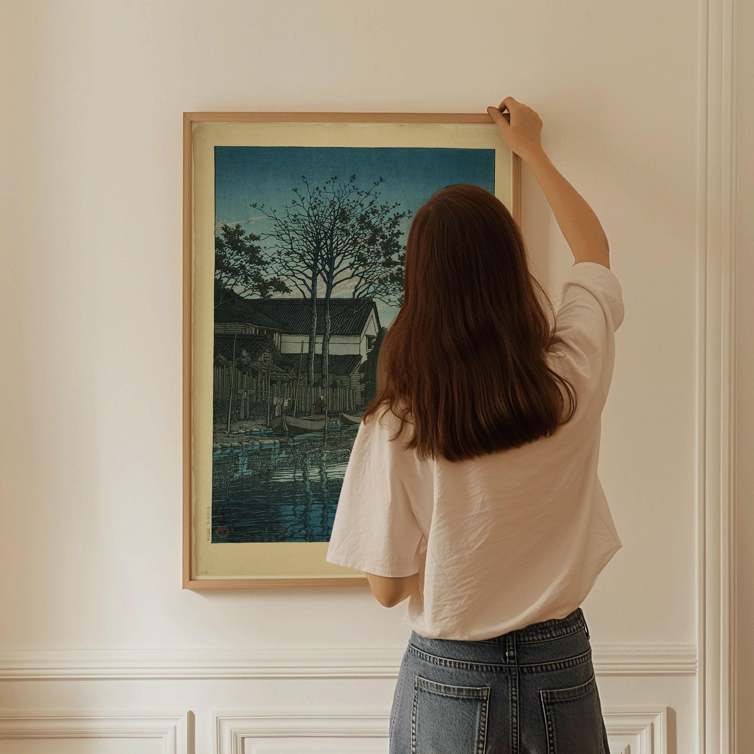 Kawase Hasui - Dusk at Itako: Vintage Japanese Ukiyo - e Art Print - 9ArtPrints