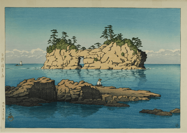 Kawase Hasui — Engetsu Island Giclee Print: Japanese Vintage Art | Japanese Woodblock Print (Shin Hanga)