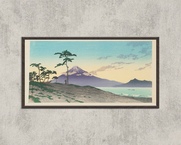 Kawase Hasui — Evening at Miho | Japanese Woodblock Print (Shin Hanga)