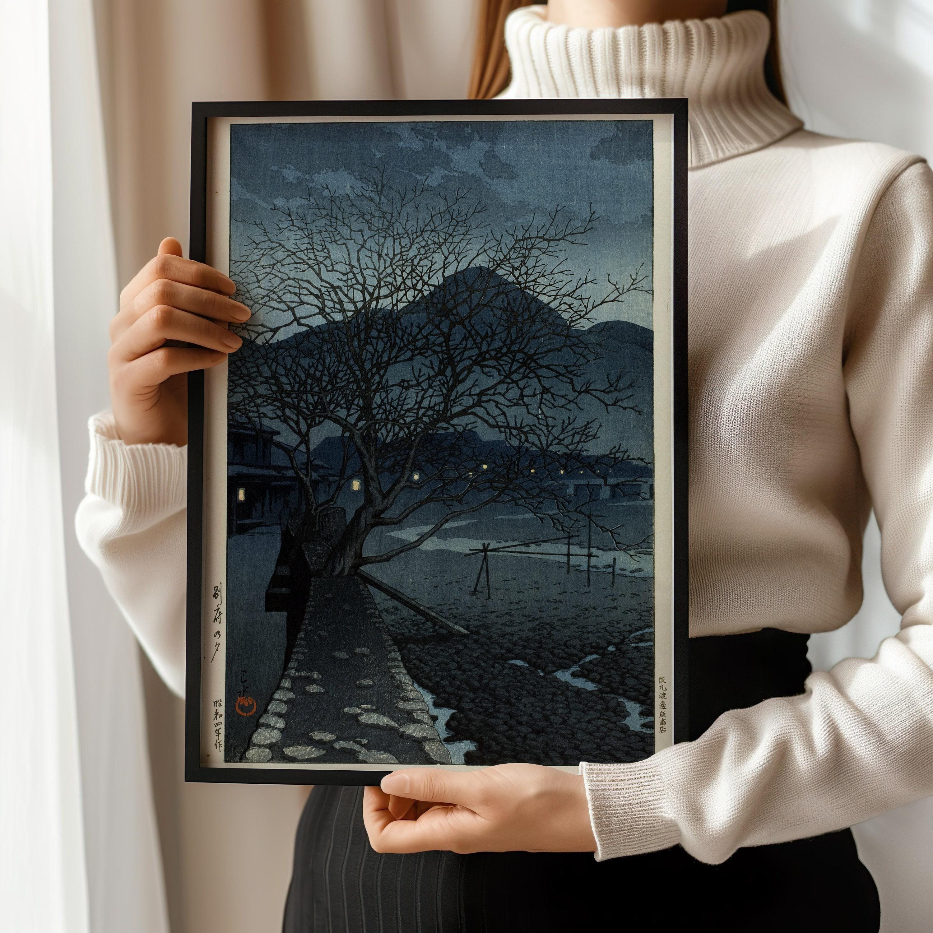 Kawase Hasui - Evening in Beppu: Japanese Woodblock Art Giclee Print - 9ArtPrints