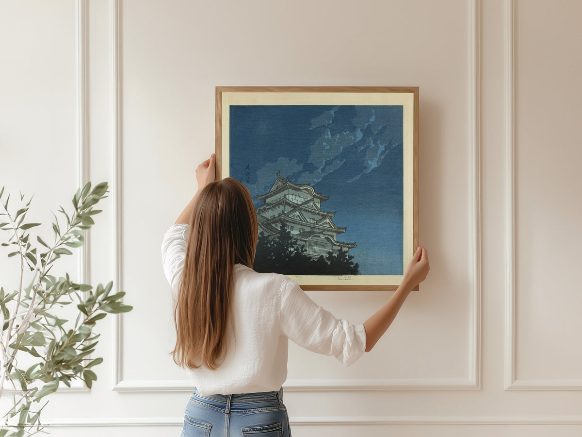 Kawase Hasui — Himeji Castle | Japanese Woodblock Print (Shin Hanga) - 9ArtPrints