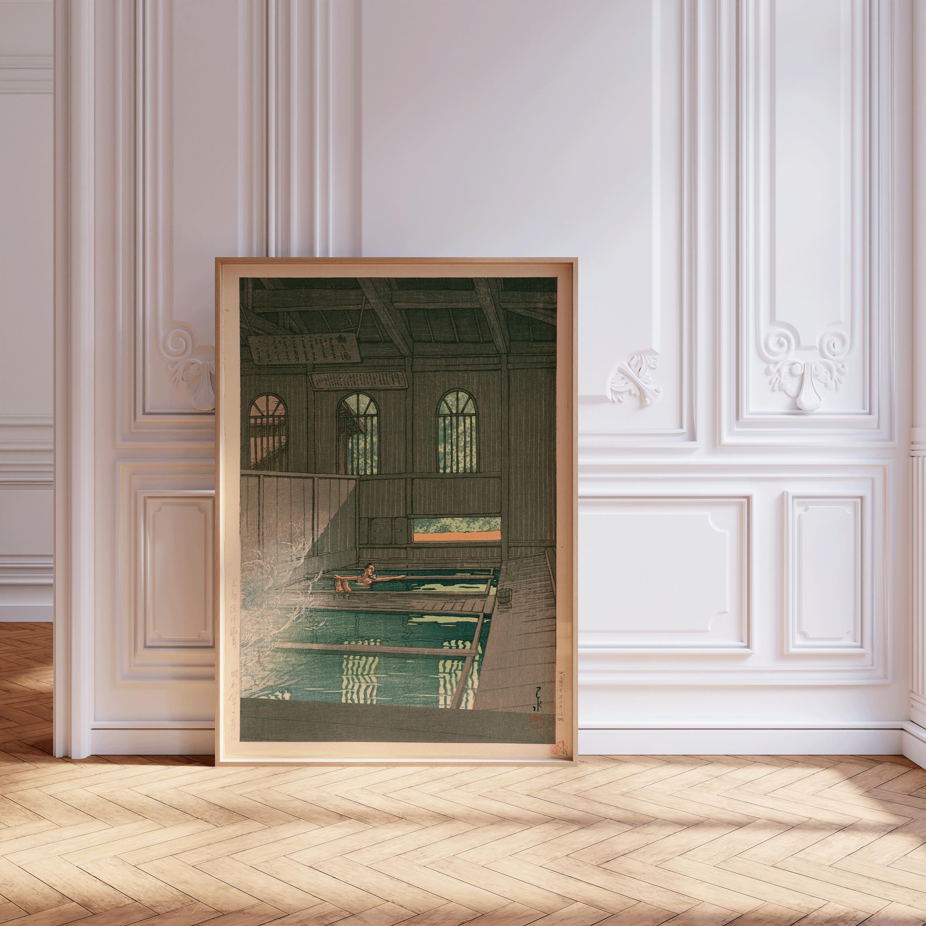 Kawase Hasui - Hoshi Hot Spring in Joshu Giclée Print: Vintage Japanese Woodblock Art - 9ArtPrints