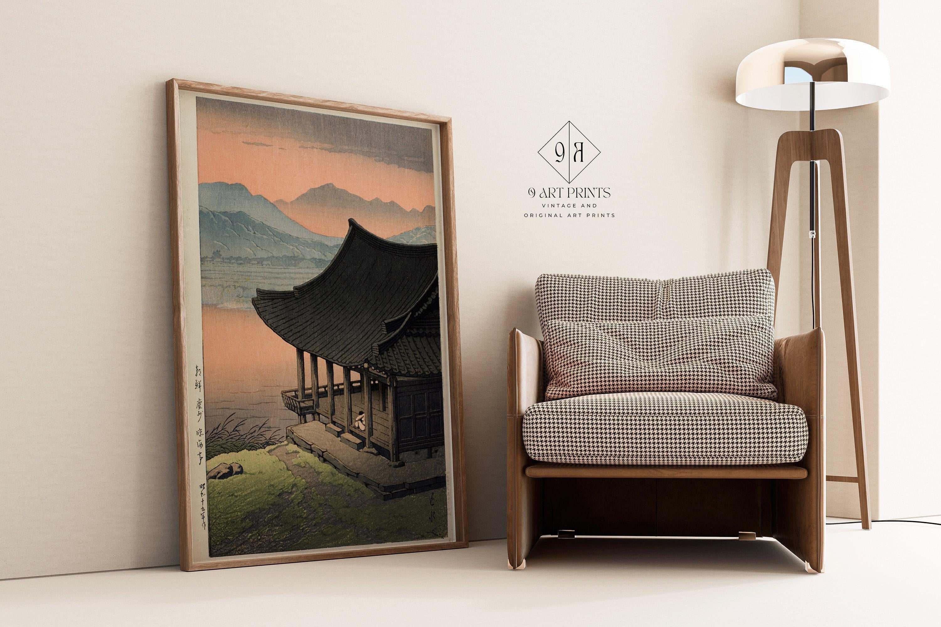Kawase Hasui - Imhae Pavillion from the series Eight Views of Korea | PREMIUM GICLÉE PRINT | Vintage Japanese Woodblock Art available framed - 9ArtPrints