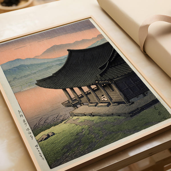 Kawase Hasui — Imhae Pavillion | Japanese Woodblock Print (Shin Hanga)