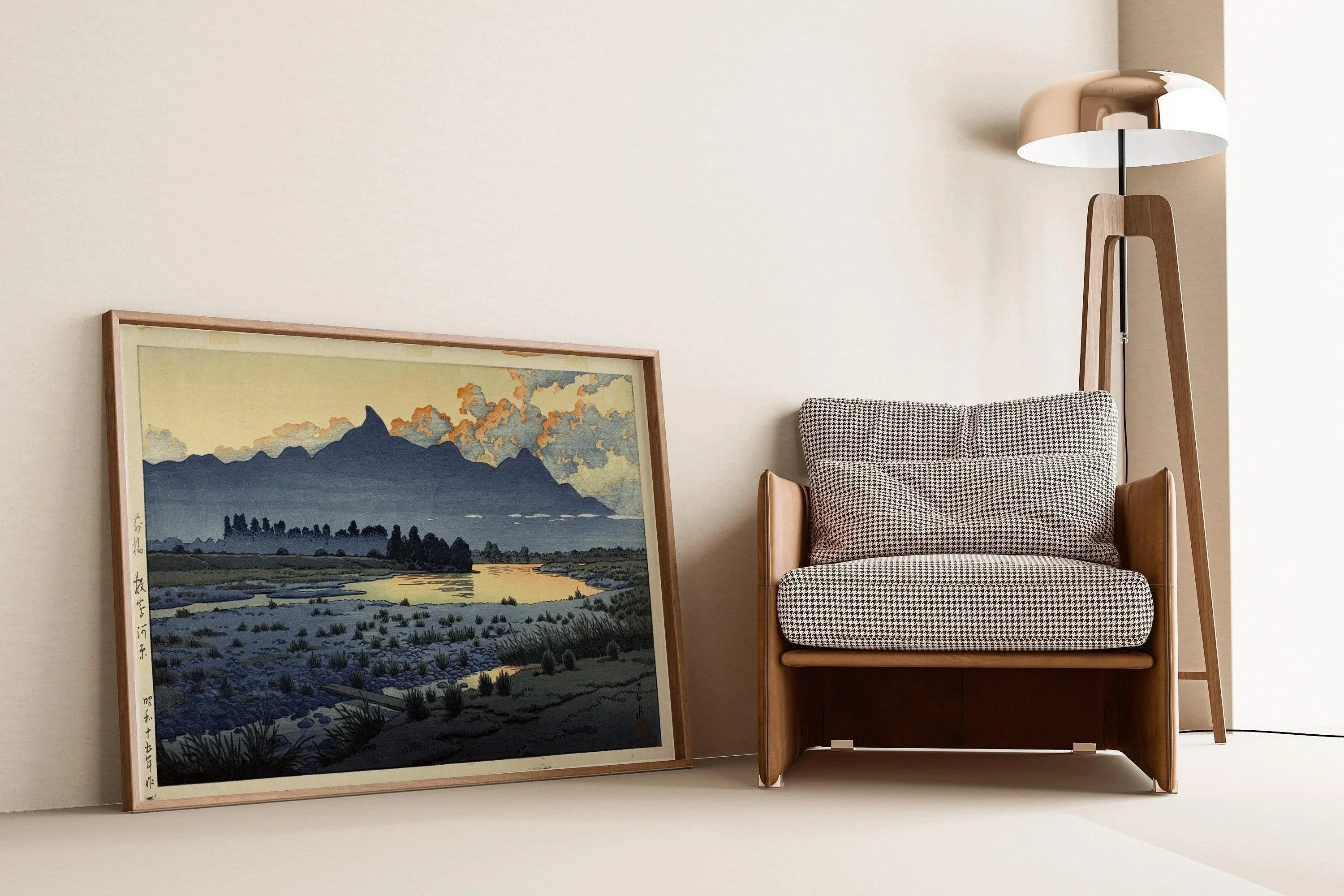 Kawase Hasui Japanese Art Print: Maebashi Marsh Giclee, Studio Ghibli Style - 9ArtPrints