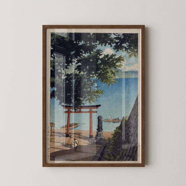 Kawase Hasui — Japanese Woodblock Print: Chuzenji, Utagahama (Giclee) | Japanese Woodblock Print (Shin Hanga)