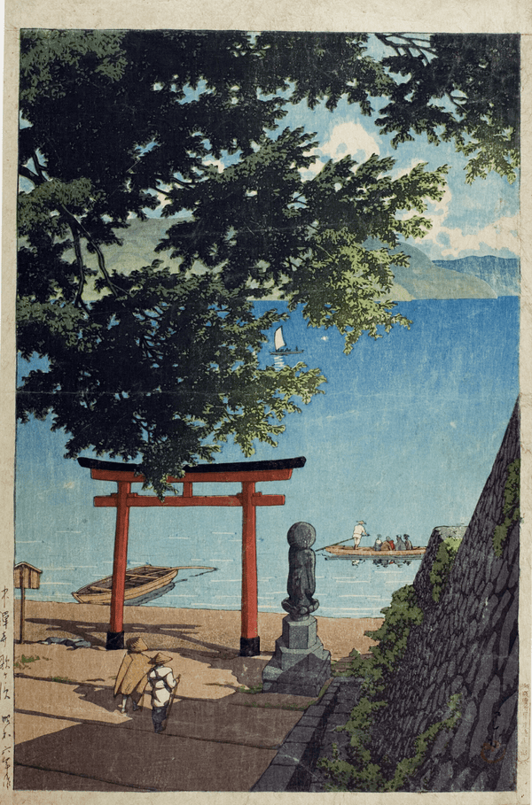 Kawase Hasui — Japanese Woodblock Print: Chuzenji, Utagahama (Giclee) | Japanese Woodblock Print (Shin Hanga)
