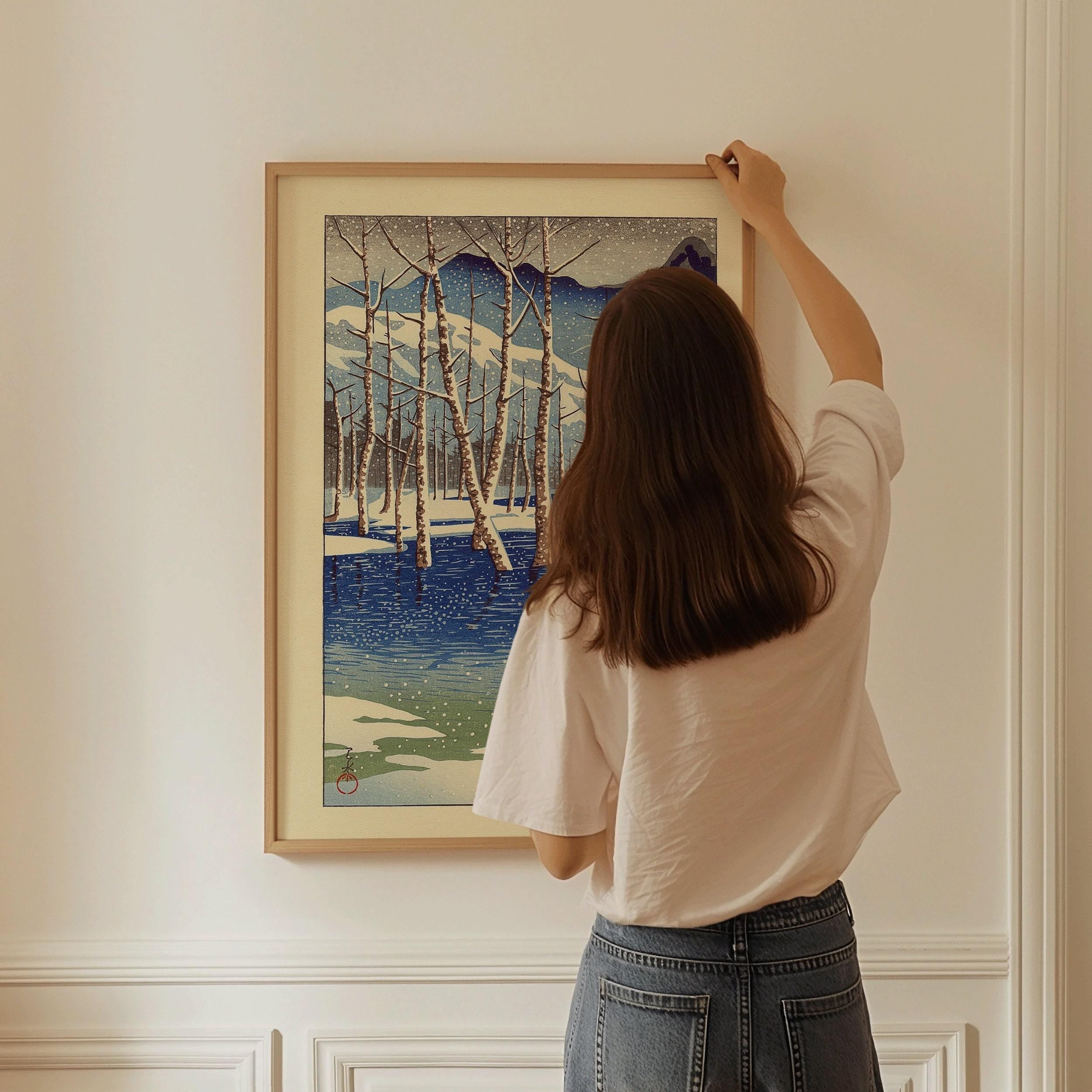 Kawase Hasui Japanese Woodblock Print: Taisho Pond Giclee Art - 9ArtPrints