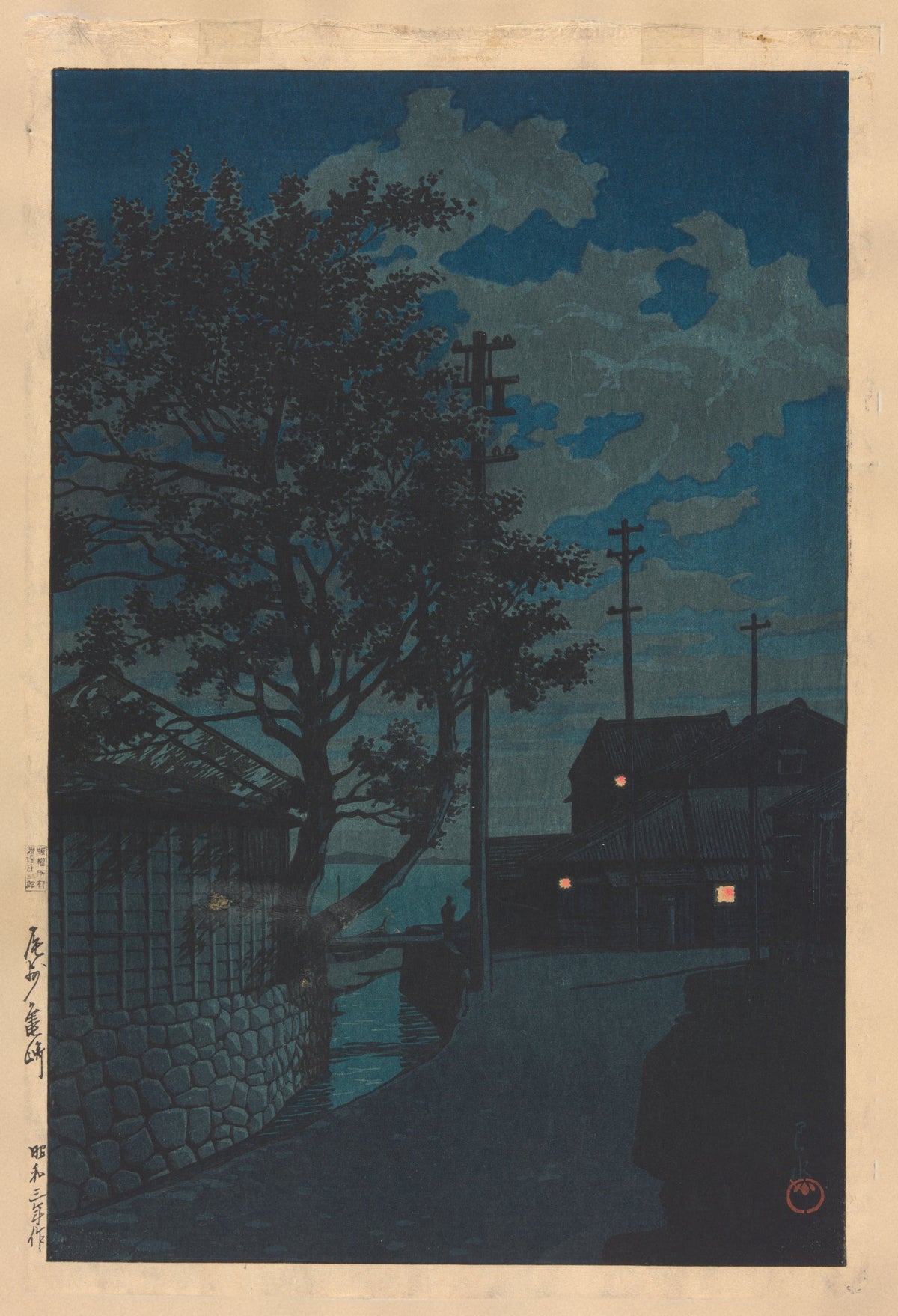 Kawase Hasui — Kamezaki, Bishu | Japanese Woodblock Print (Shin Hanga) - 9ArtPrints