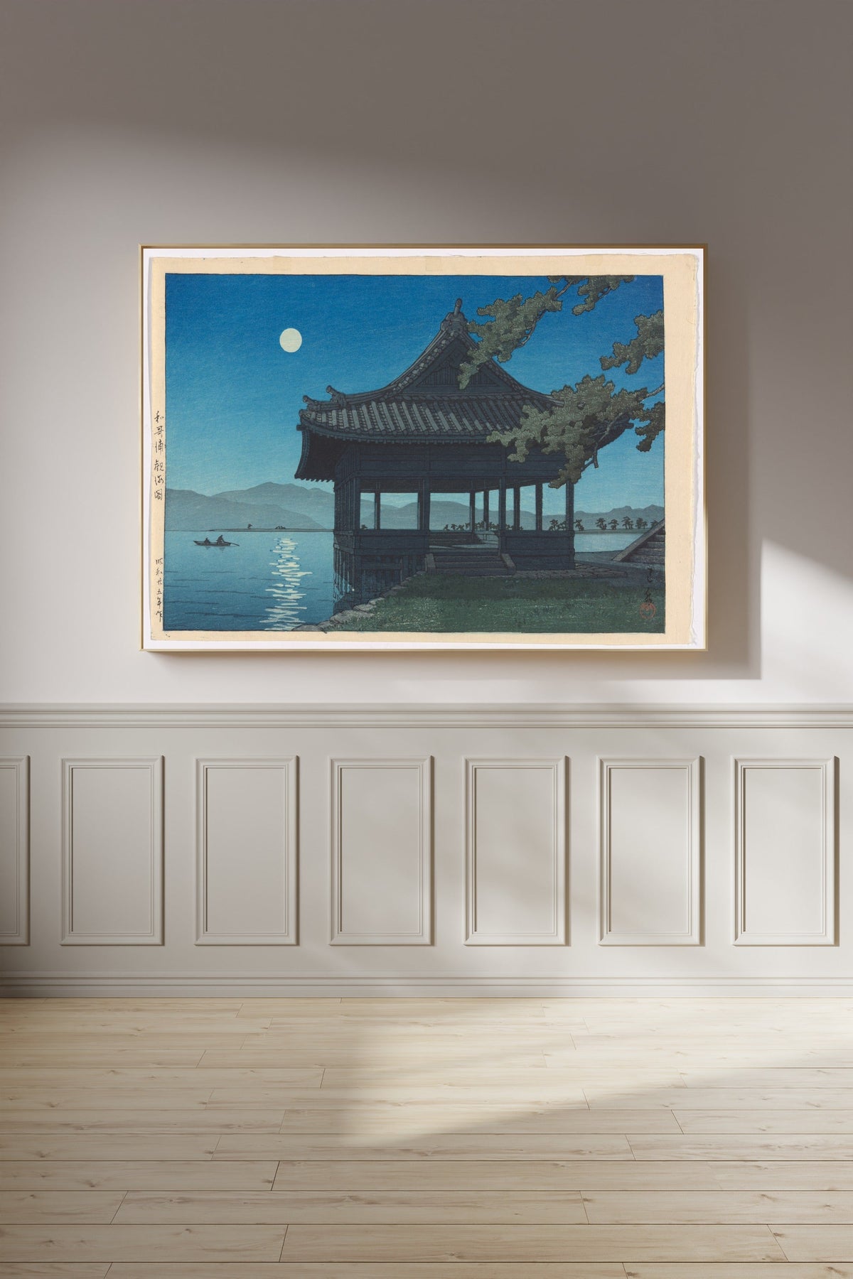 Kawase Hasui — Kankai Pavilion, Wakaura Beach | Japanese Woodblock Print (Shin Hanga) - 9ArtPrints