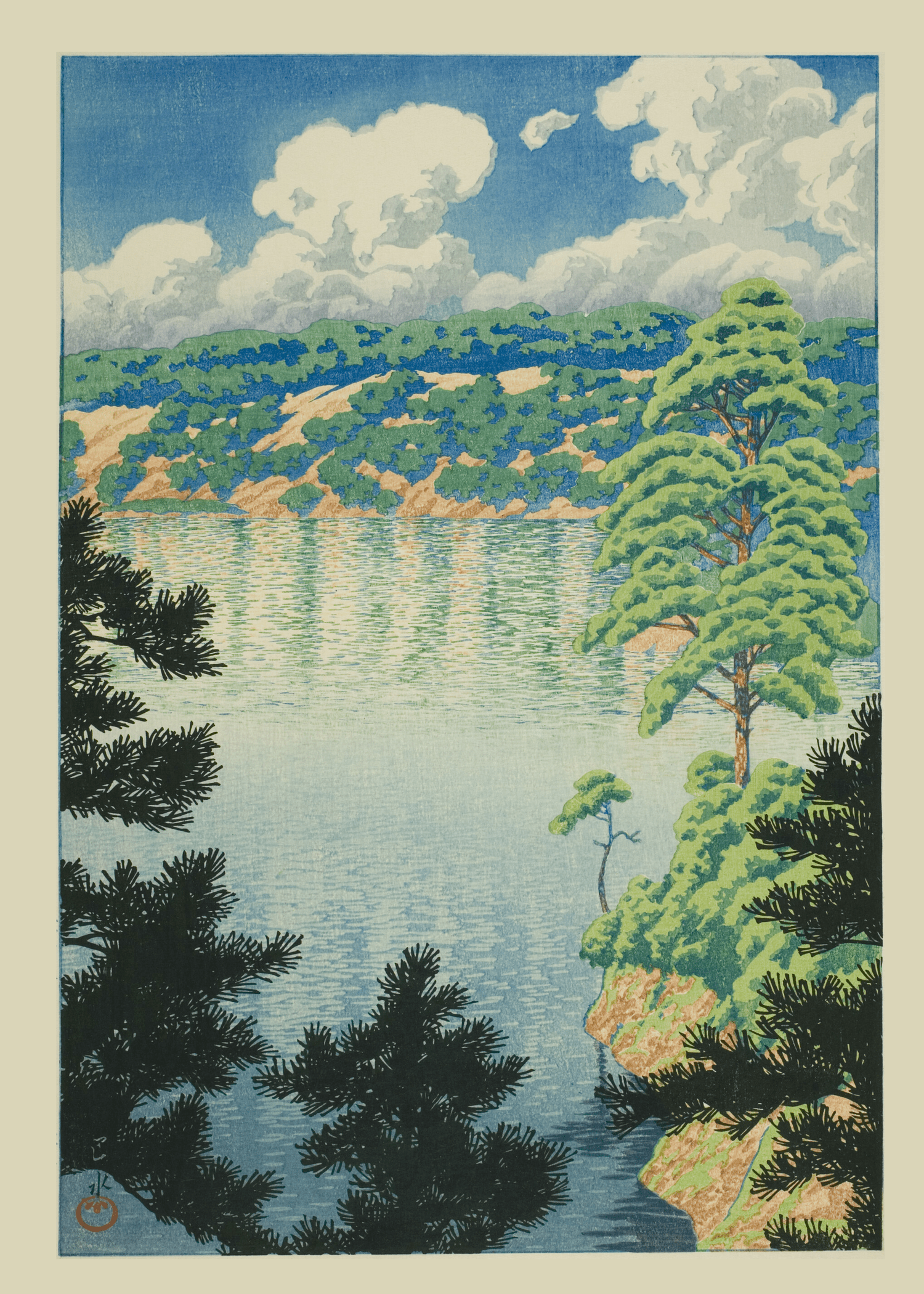 Kawase Hasui — Karasu Marsh, Akita: Japanese Woodblock Art Giclée | Japanese Woodblock Print (Shin Hanga) - 9ArtPrints