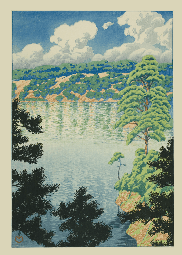 Kawase Hasui — Karasu Marsh, Akita: Japanese Woodblock Art Giclée | Japanese Woodblock Print (Shin Hanga)