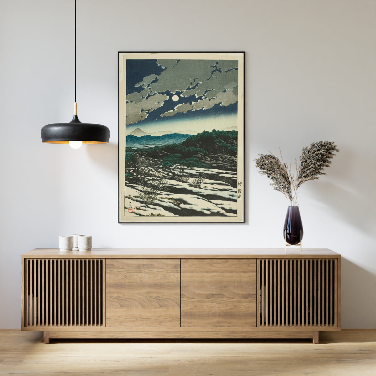 Kawase Hasui - Karikachi Mountain Pass: Vintage Japanese Woodblock Print - 9ArtPrints